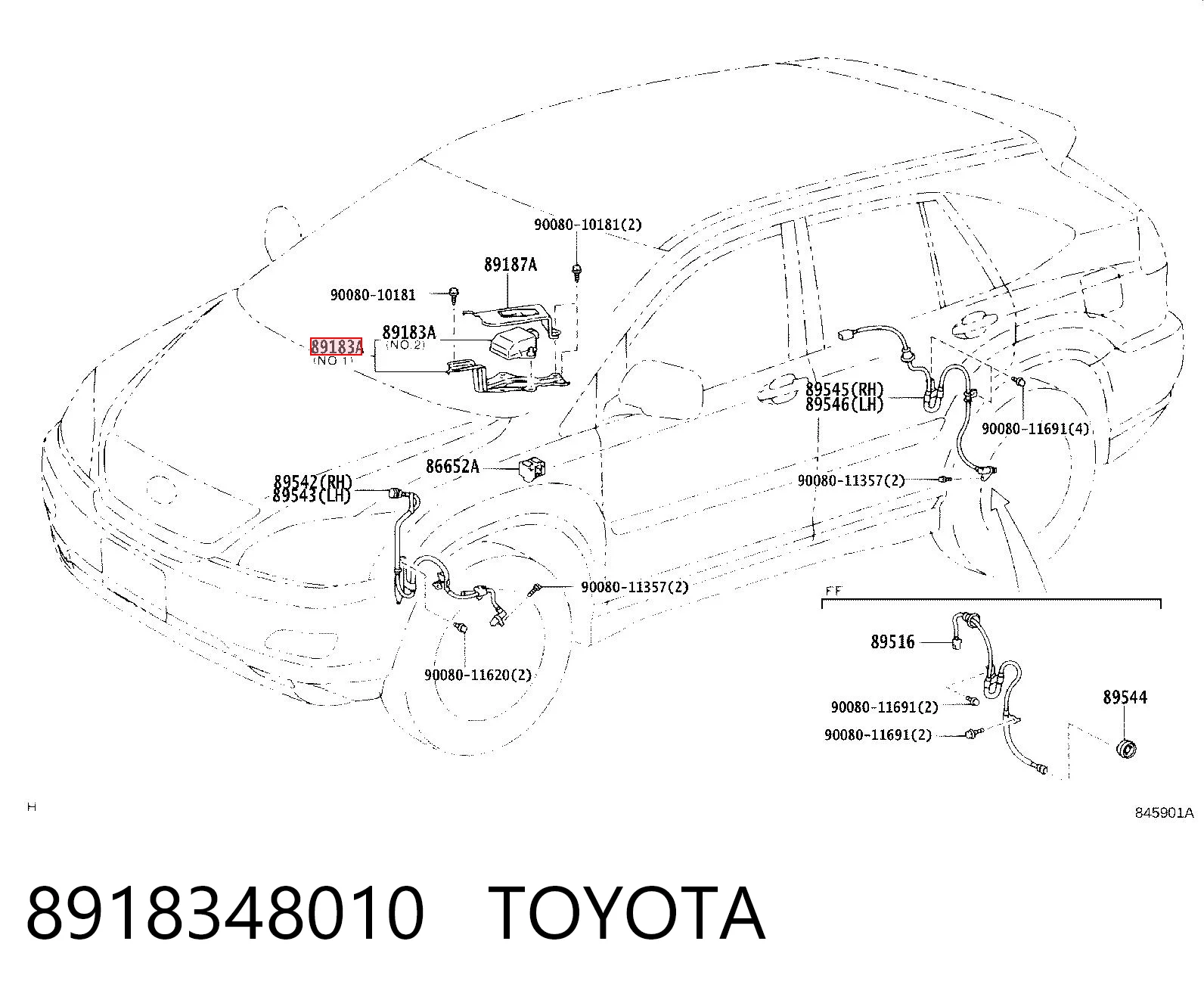 8918348010 Toyota Датчик ЕСП