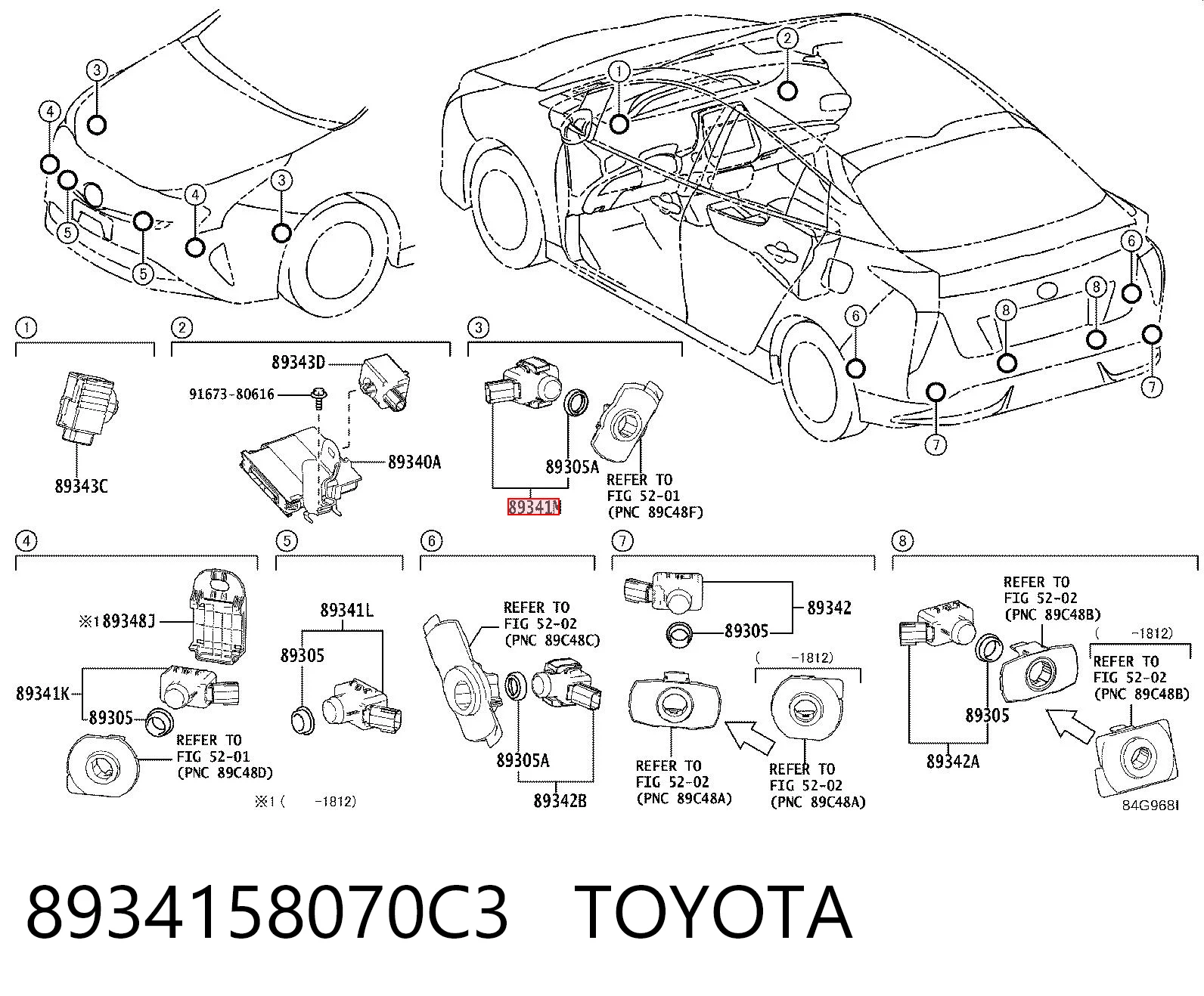 8934158070C3 Toyota 