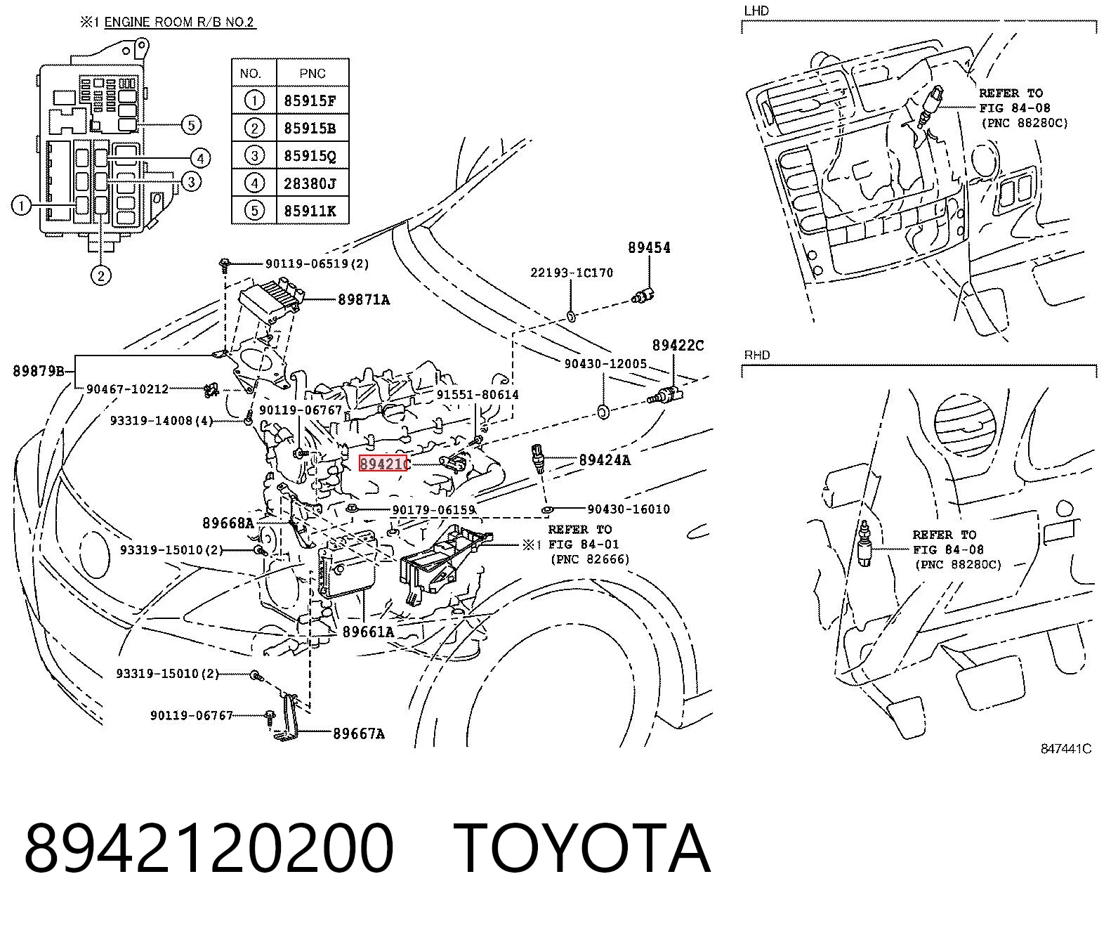 8942120200 Toyota Датчик давления наддува турбины