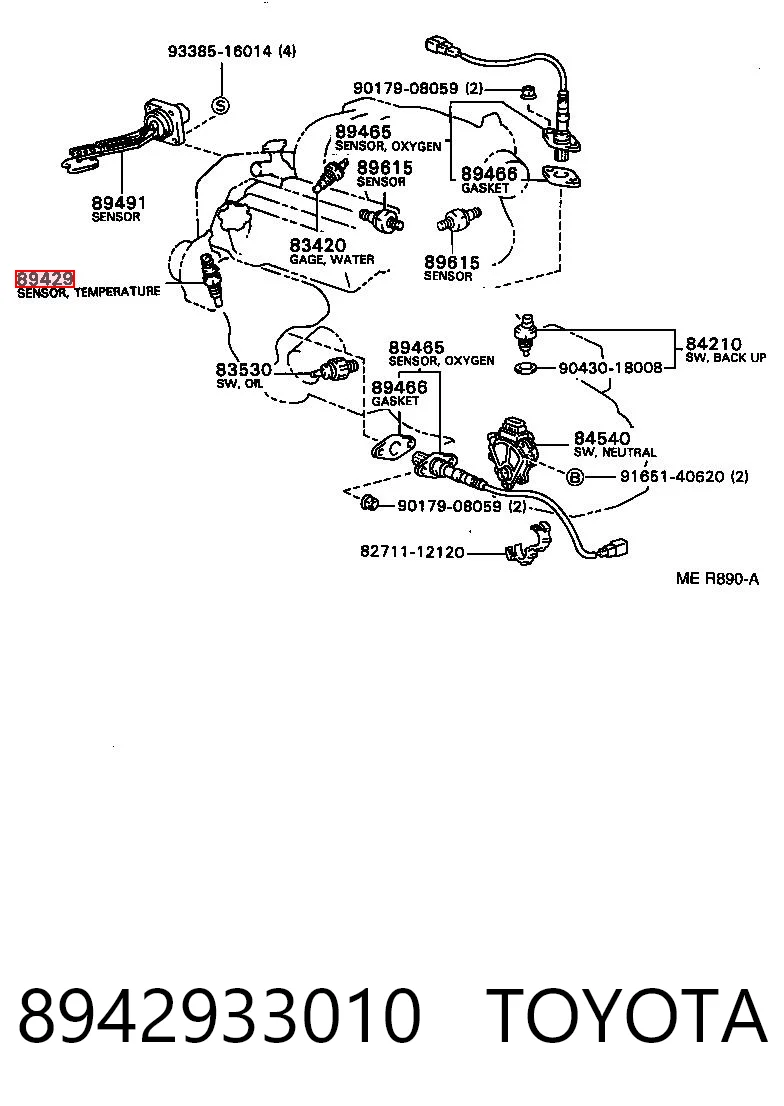 8942933010 Toyota 