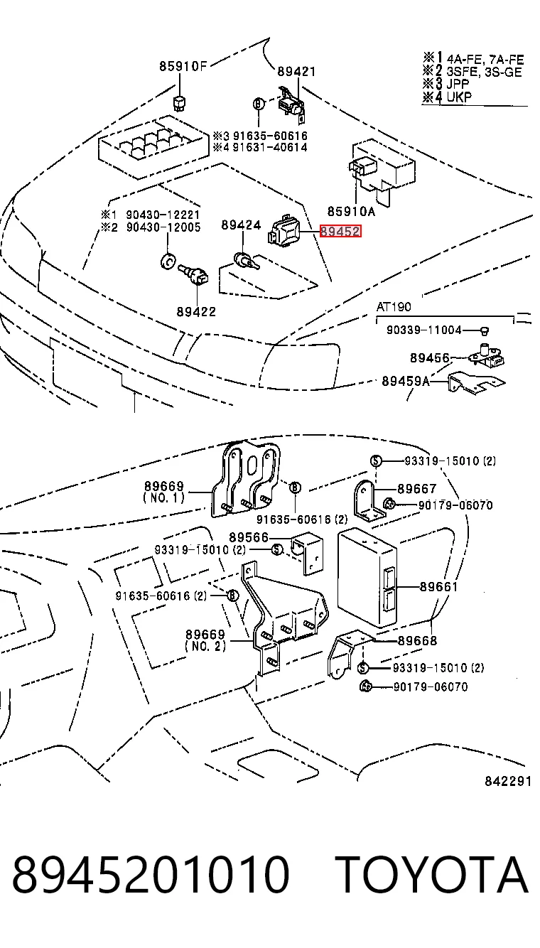 8945201010 Toyota Датчик положения дроссельной заслонки