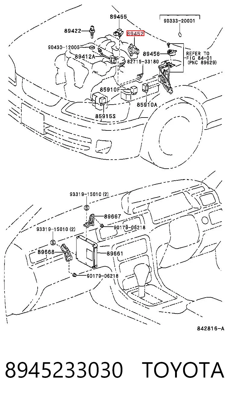 8945233030 Toyota Датчик положения дроссельной заслонки