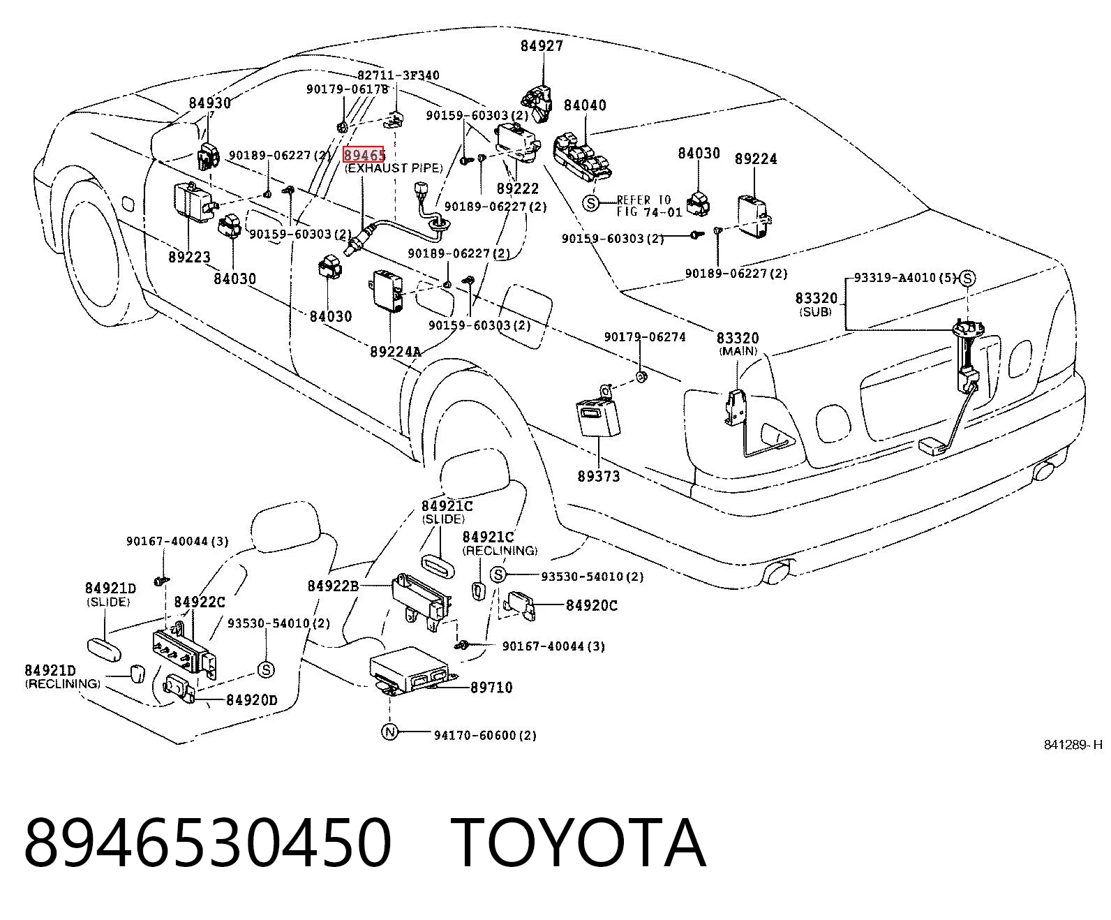 8946530450 Toyota 