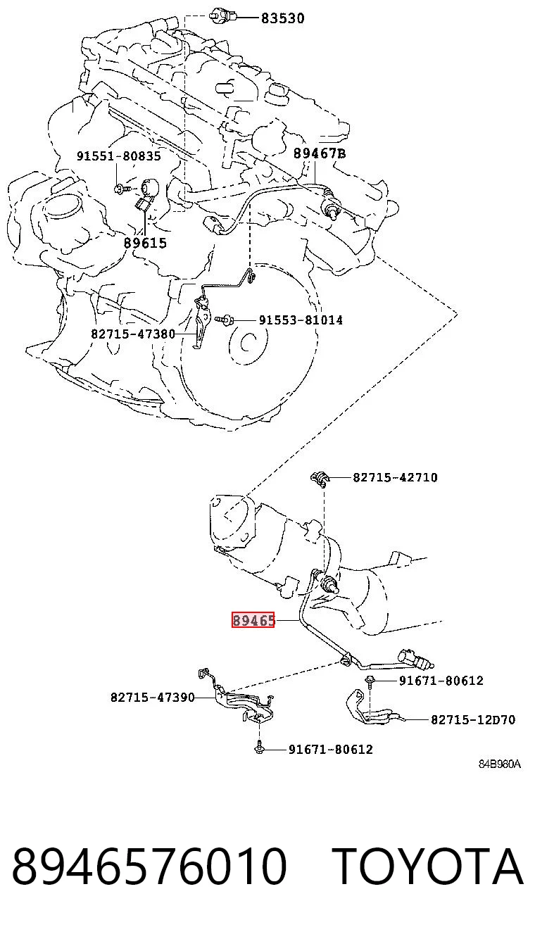 8946576010 Toyota Датчик кислорода