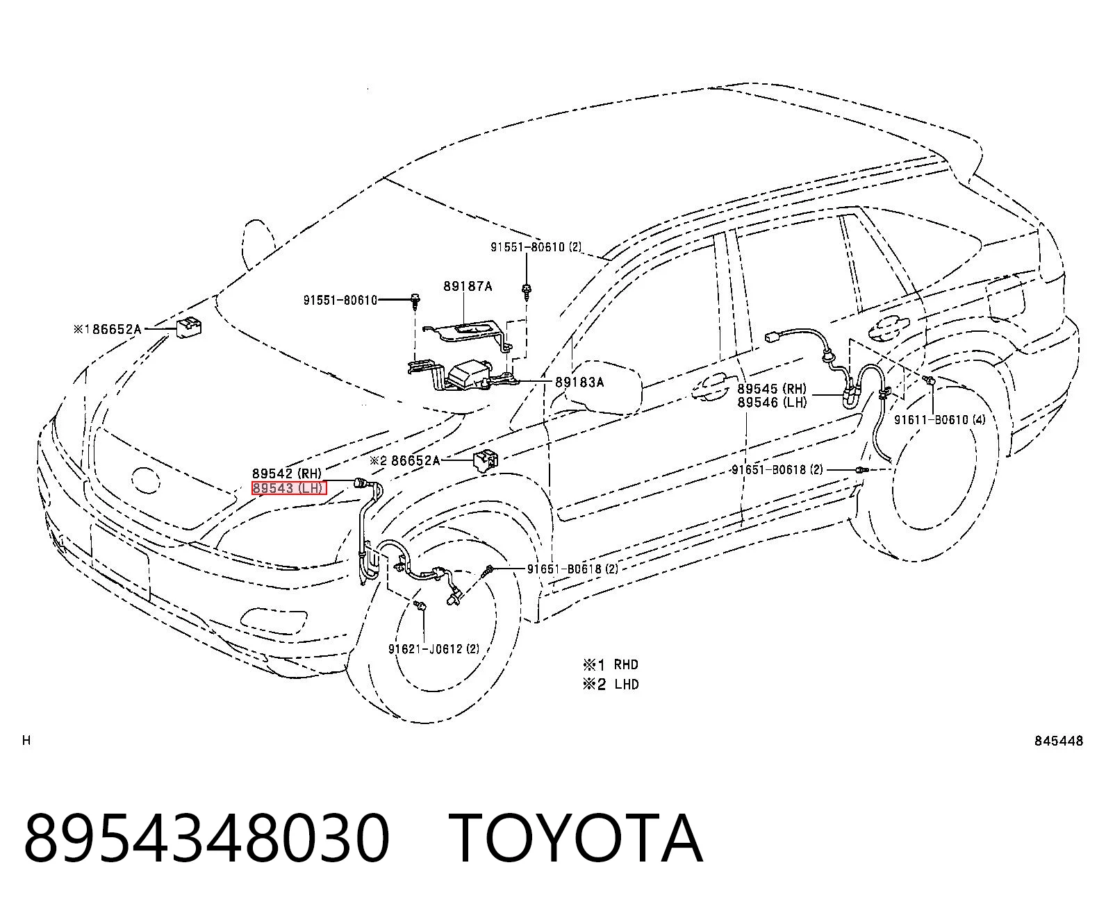 Датчик антиблокировочной системы торможения SAT ST8954348030 цена, от 28.80 USD