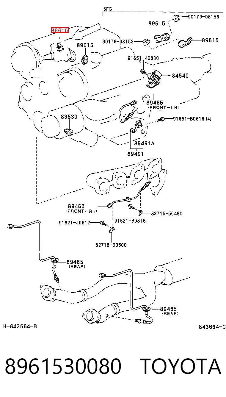 8961530080 Toyota Датчик самовоспламенения