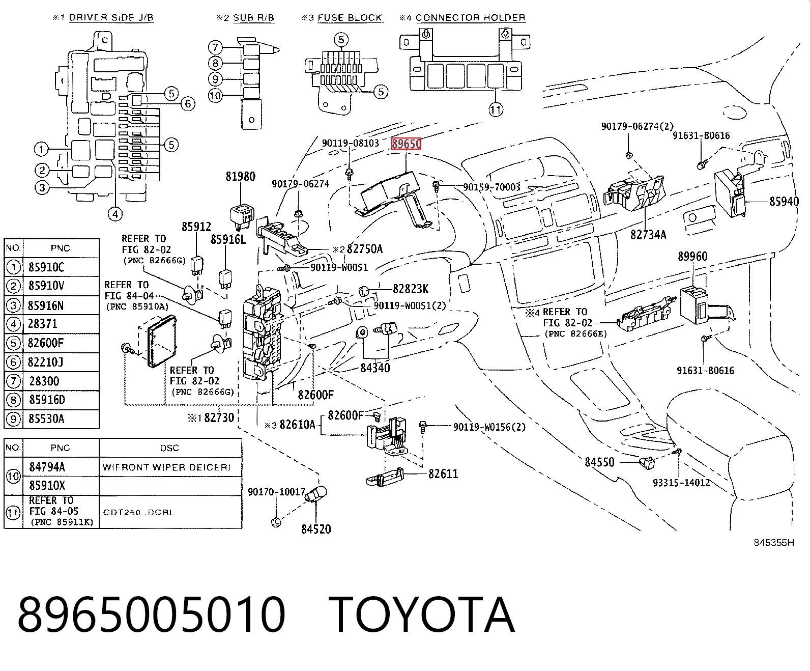 8965005010 Toyota Блок управления электроусилителем руля