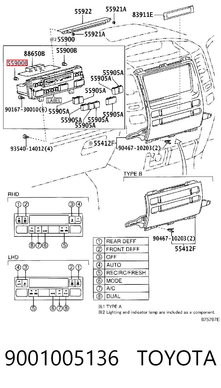 9001005136 Toyota 