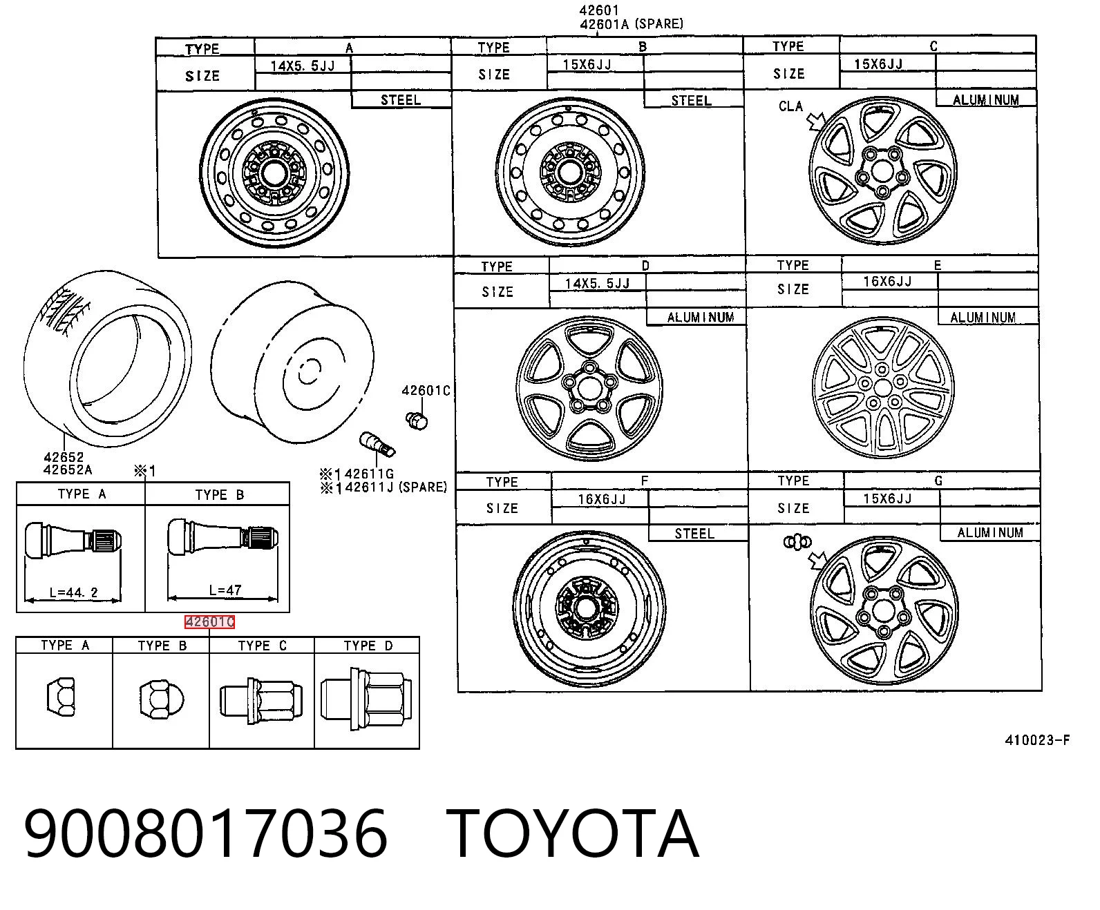 Гайка крепления колеса Lexus GX 470 внедорожник (J12) (2002 - 2009) цена, от 5.16 USD