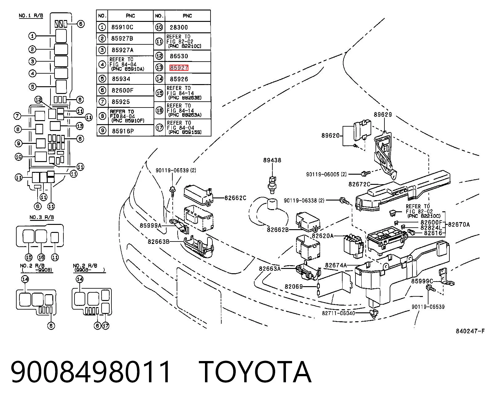Реле вентилятора Lexus IS седан (E2) (2005 - 2013) цена, от 2.53 USD