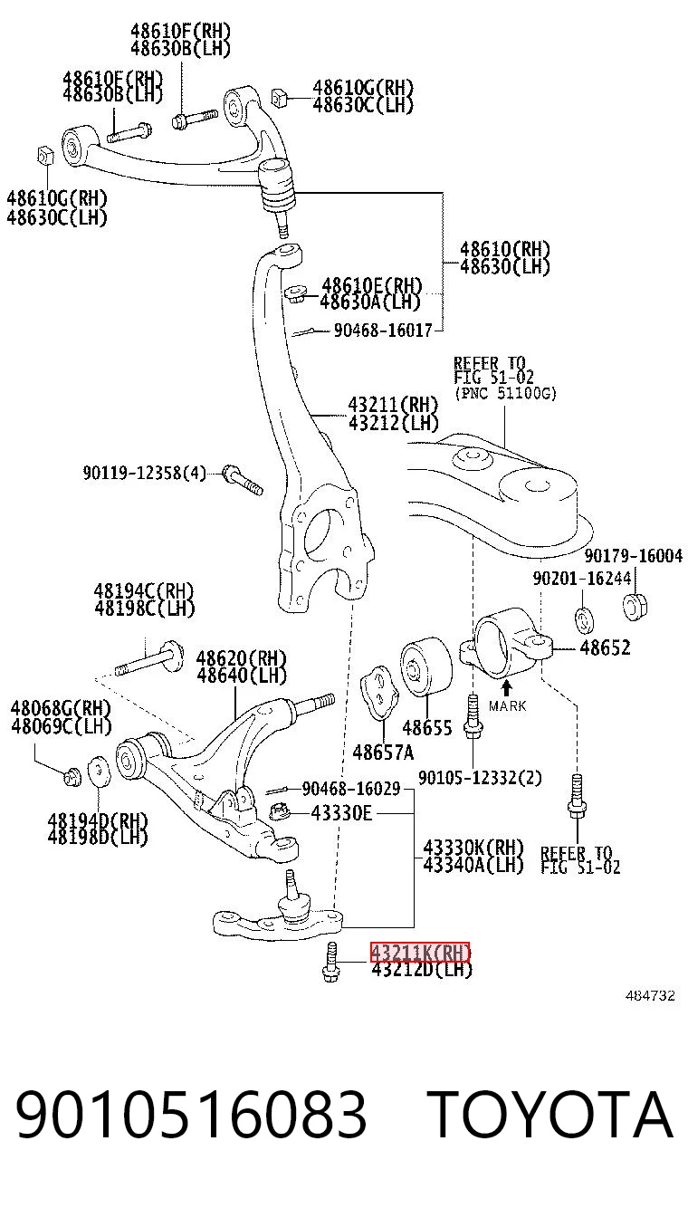 9010516083 Toyota