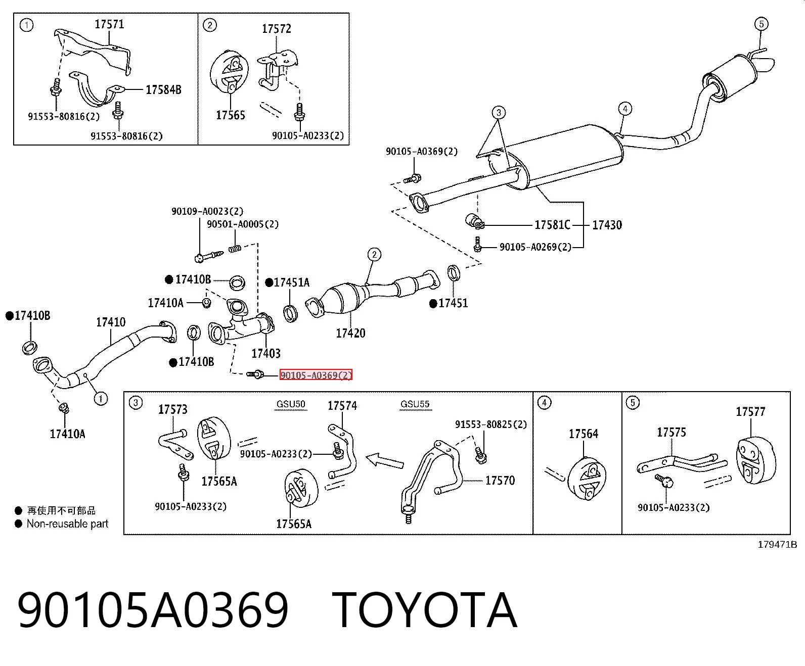 90105A0369 Toyota