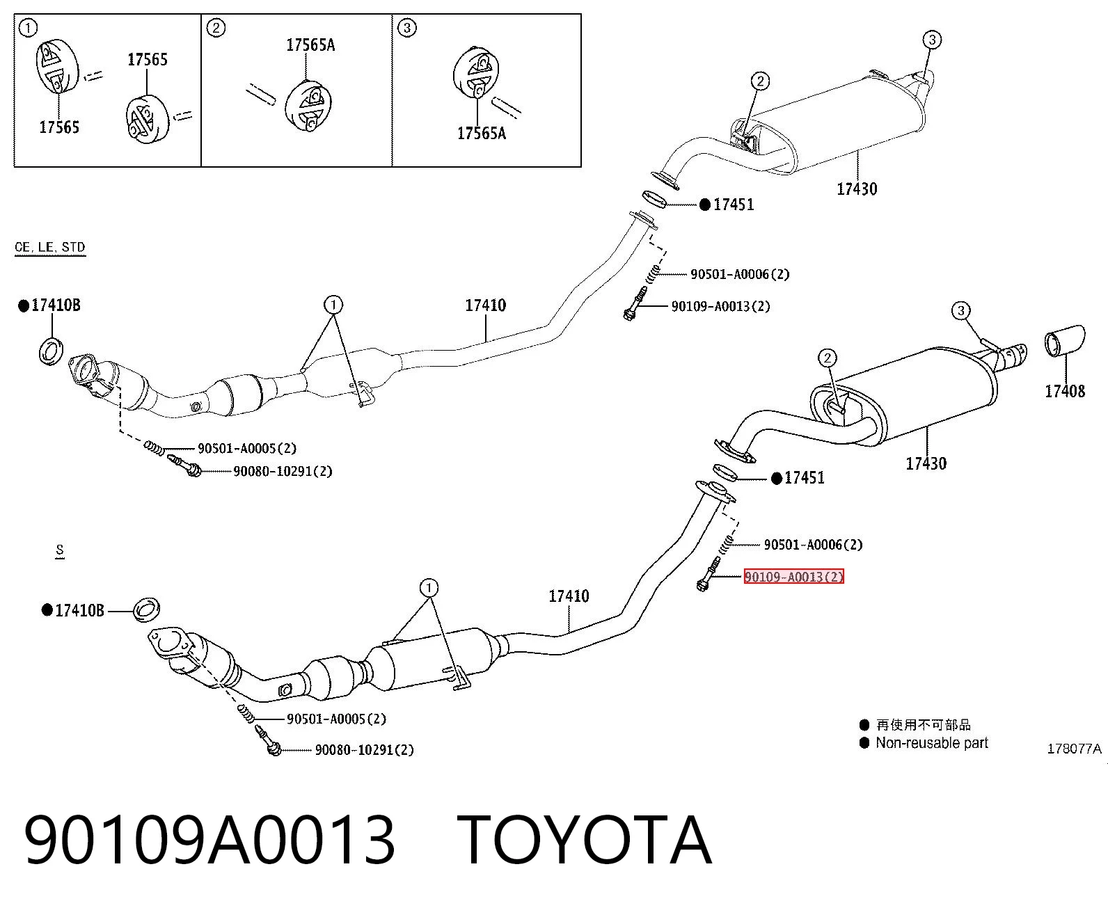 90109A0013 Toyota 