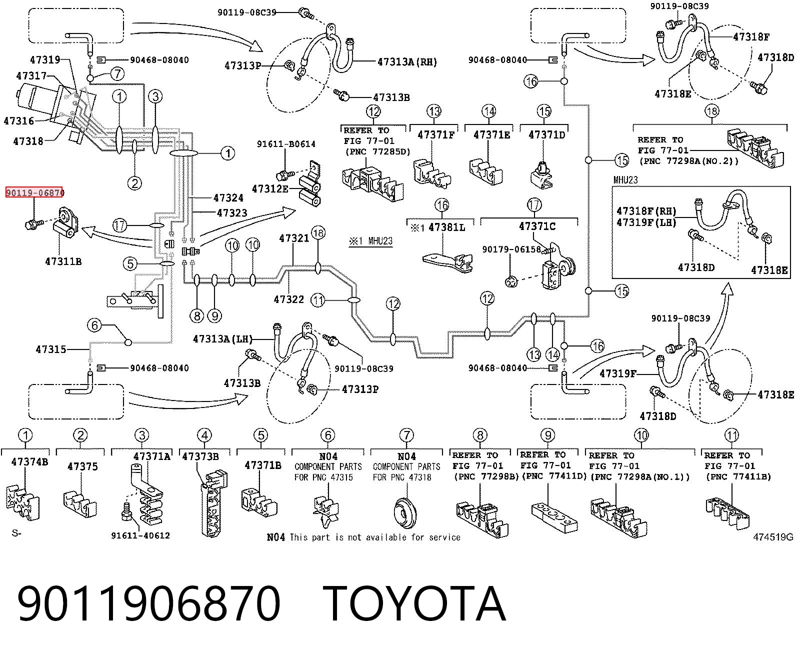 9011906870 Toyota