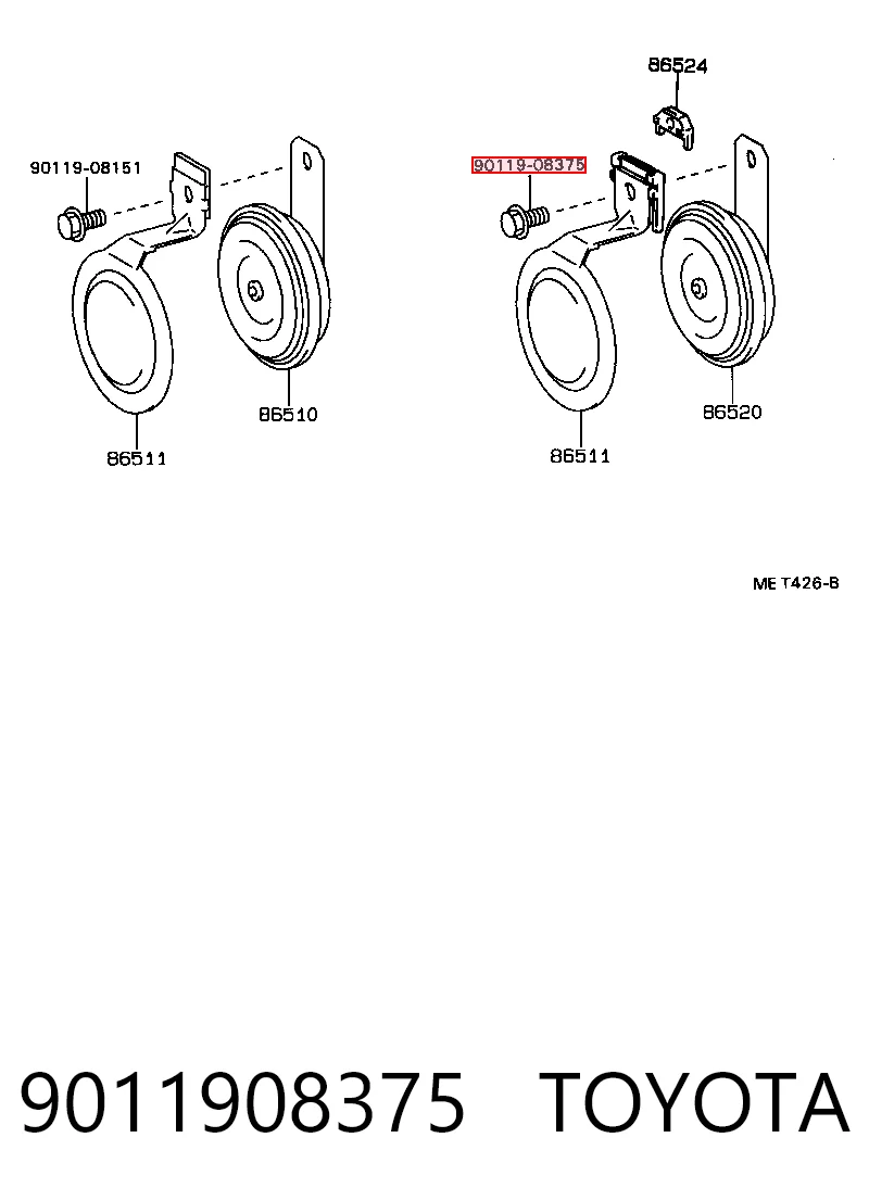 9011908375 Toyota