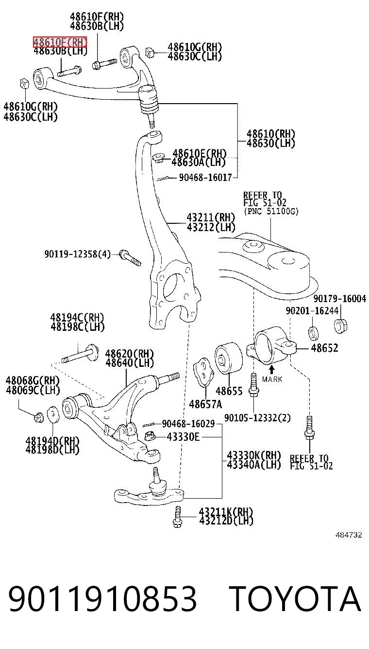 9011910853 Toyota
