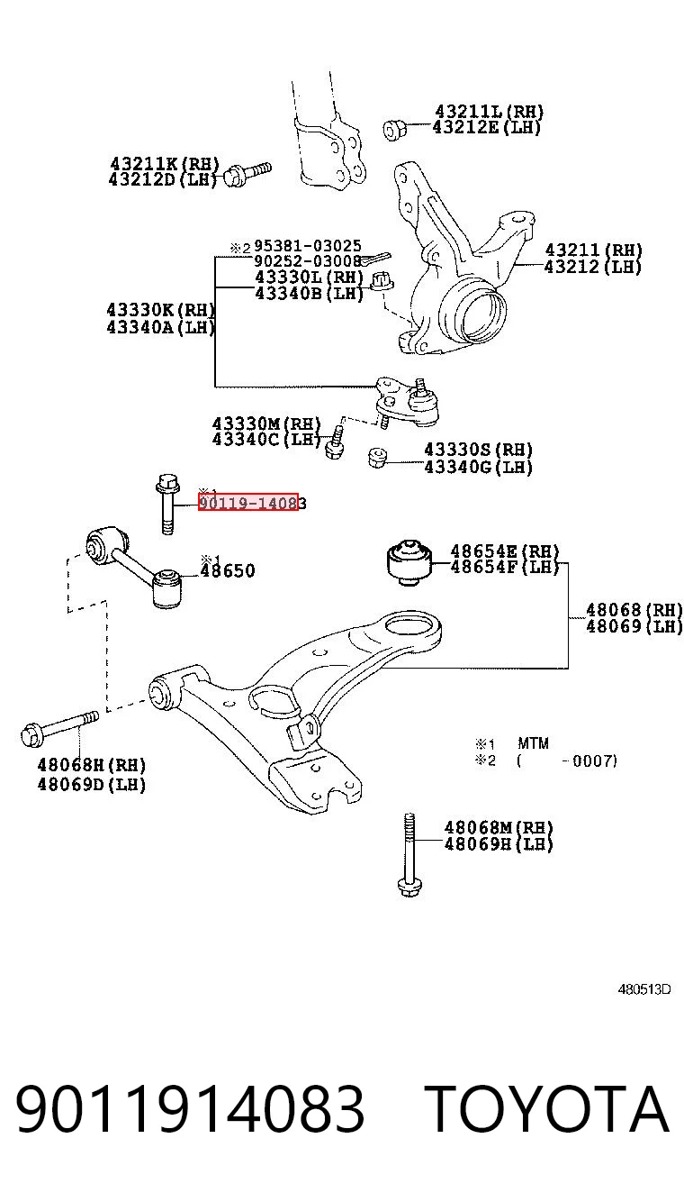 9011914083 Toyota