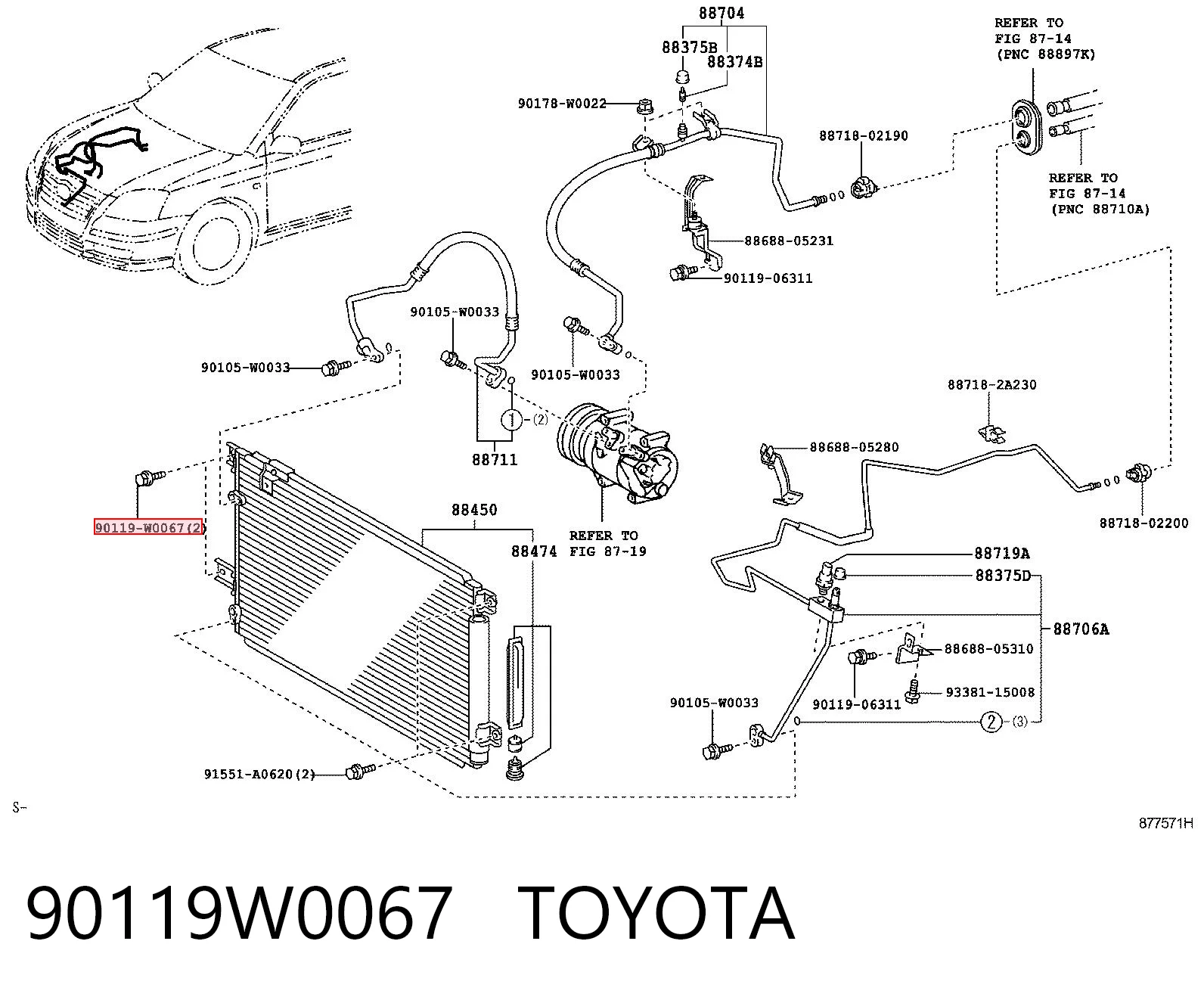 90119W0067 Toyota