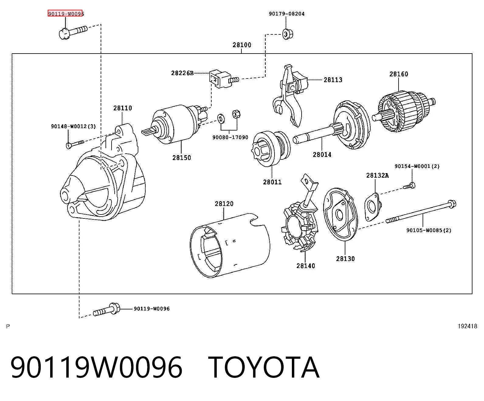 90119W0096 Toyota