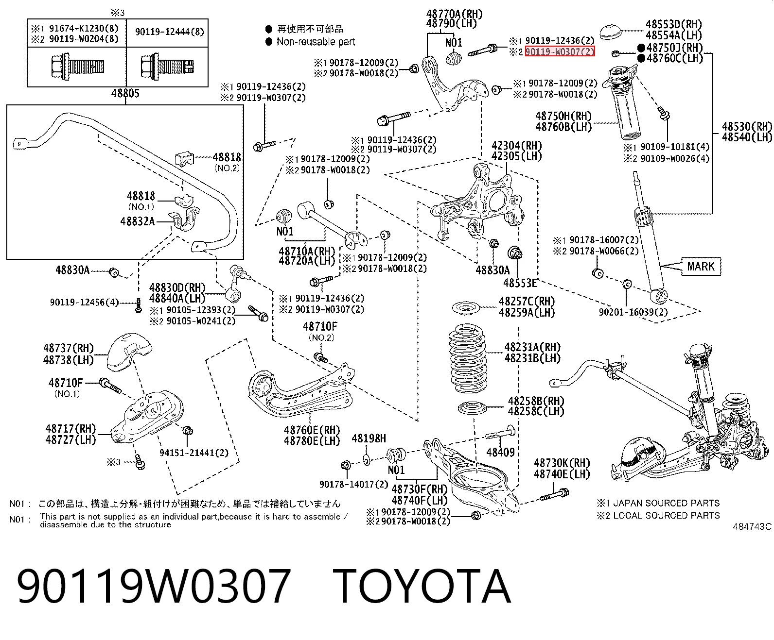 90119W0307 Toyota