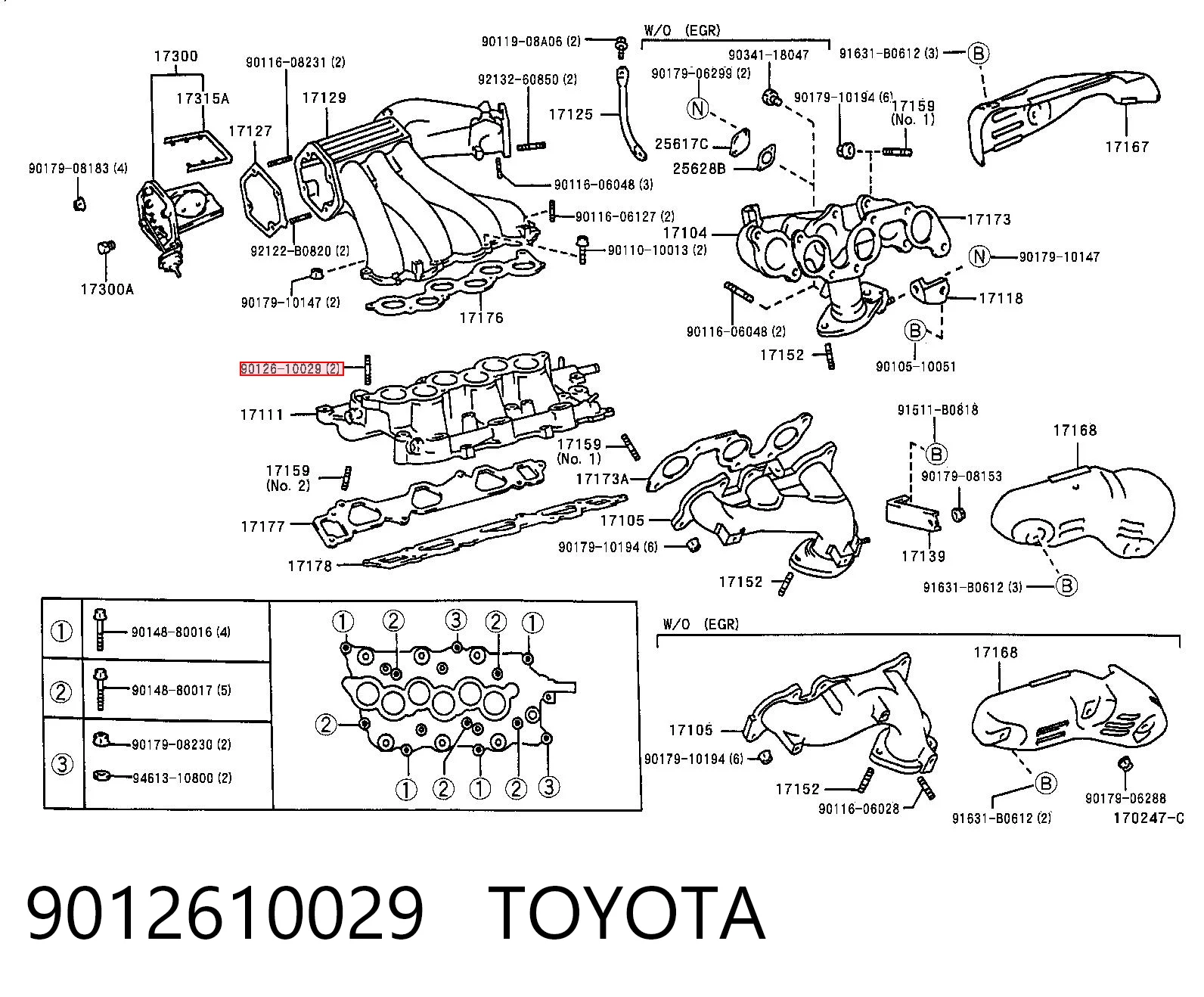 9012610029 Toyota