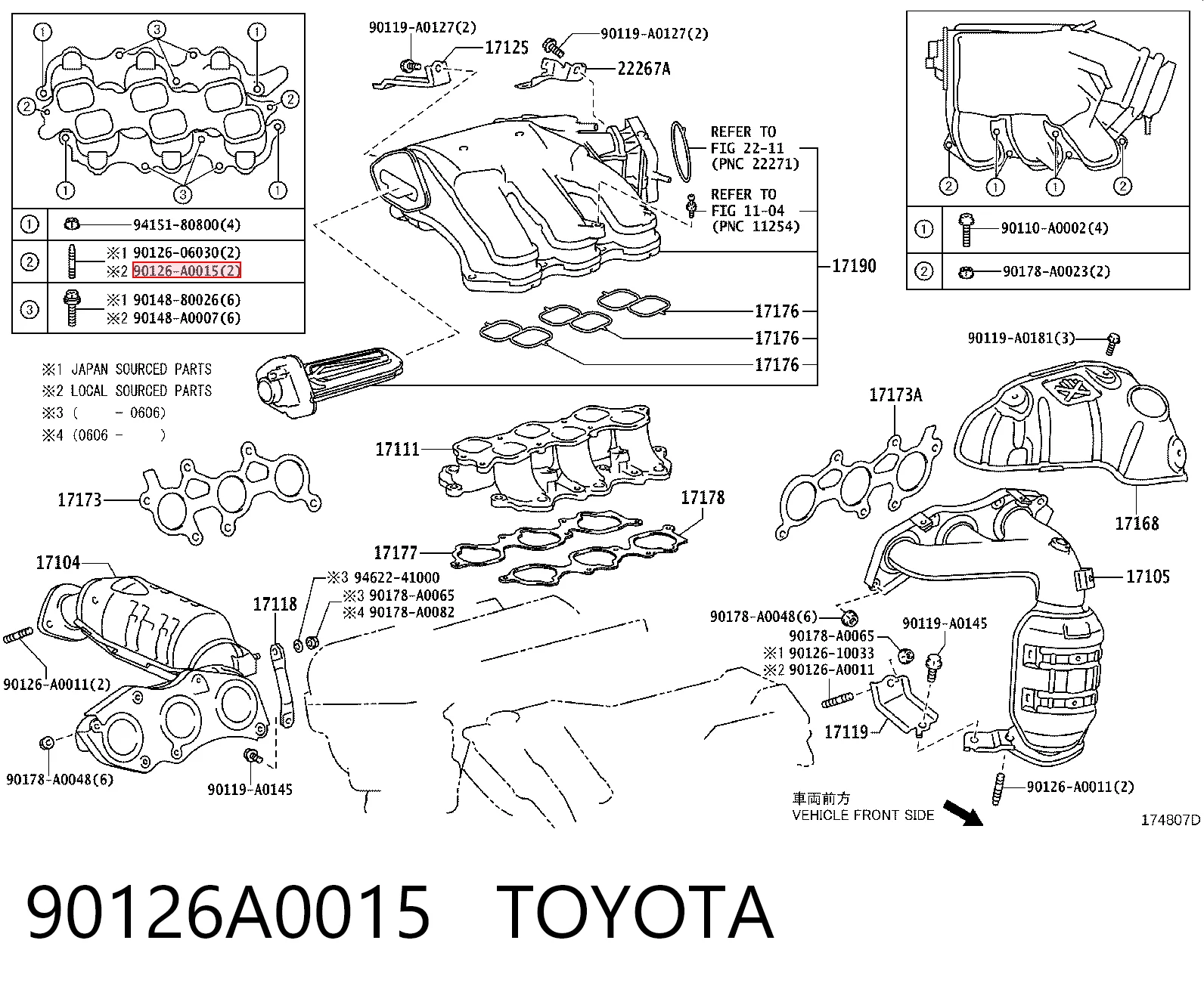 90126A0015 Toyota