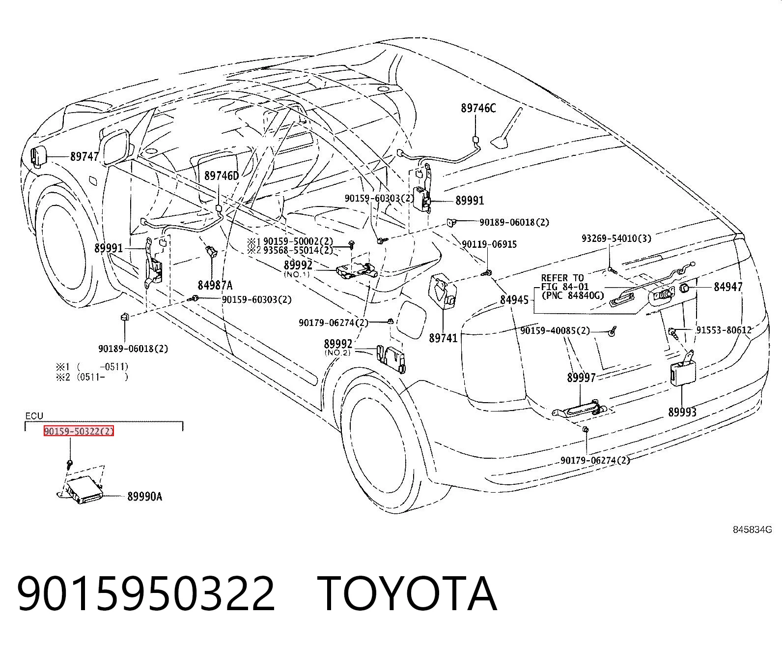 9015950322 Toyota