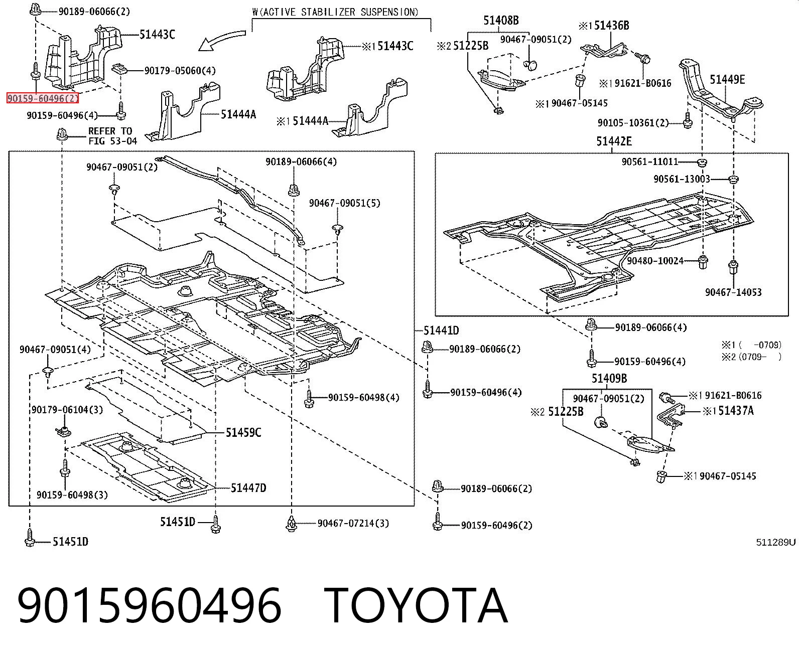 9015960496 Toyota Клип крепления подкрылка переднего крыла