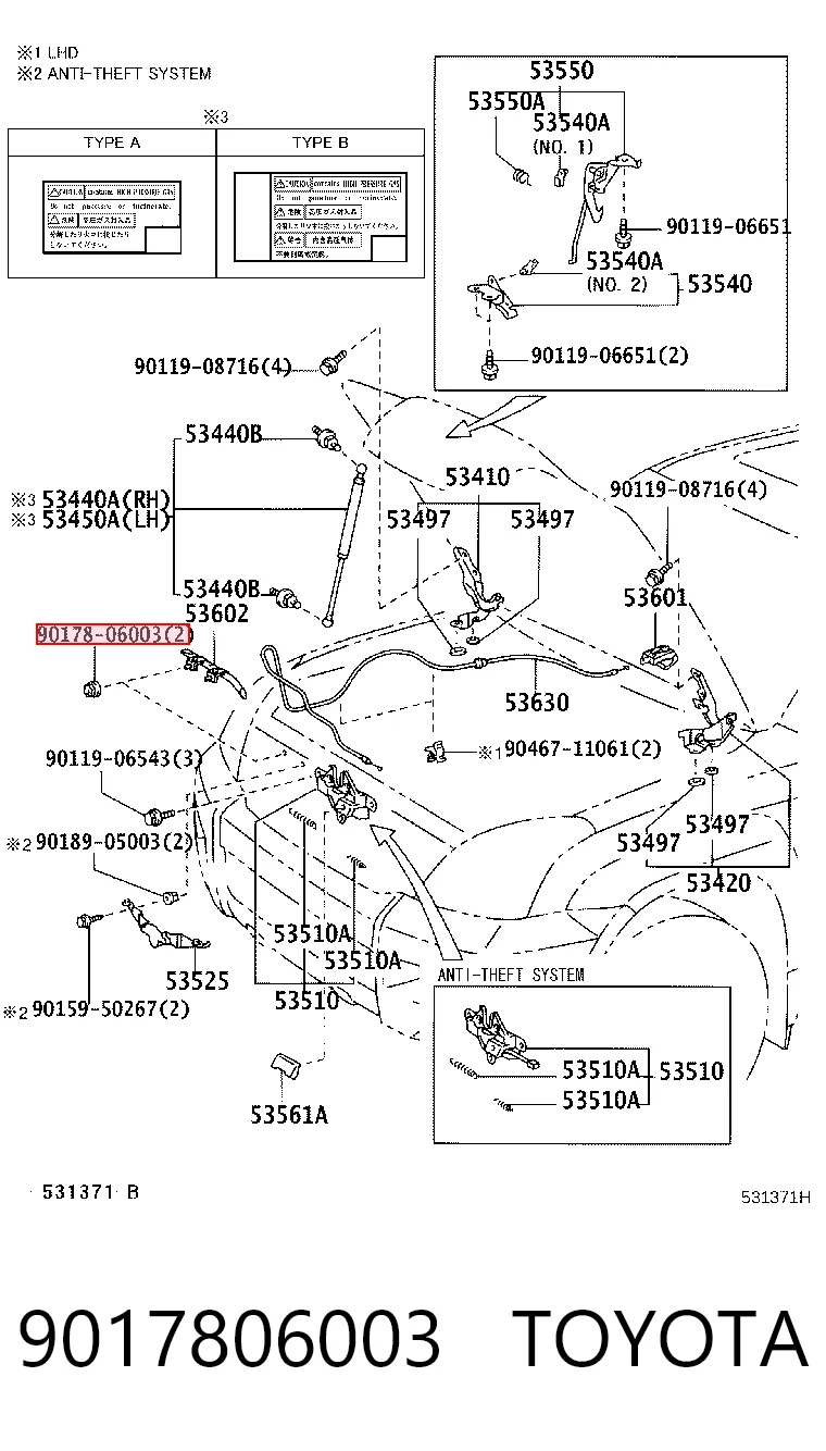 9017806003 Toyota