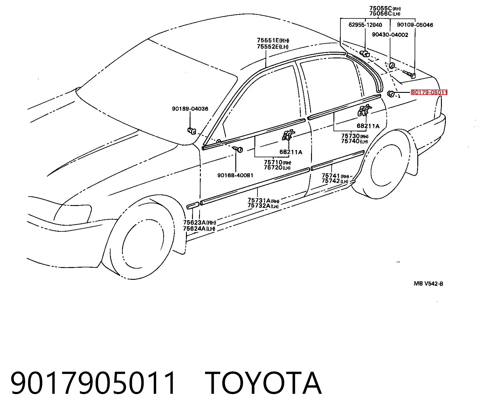 9017905011 Toyota