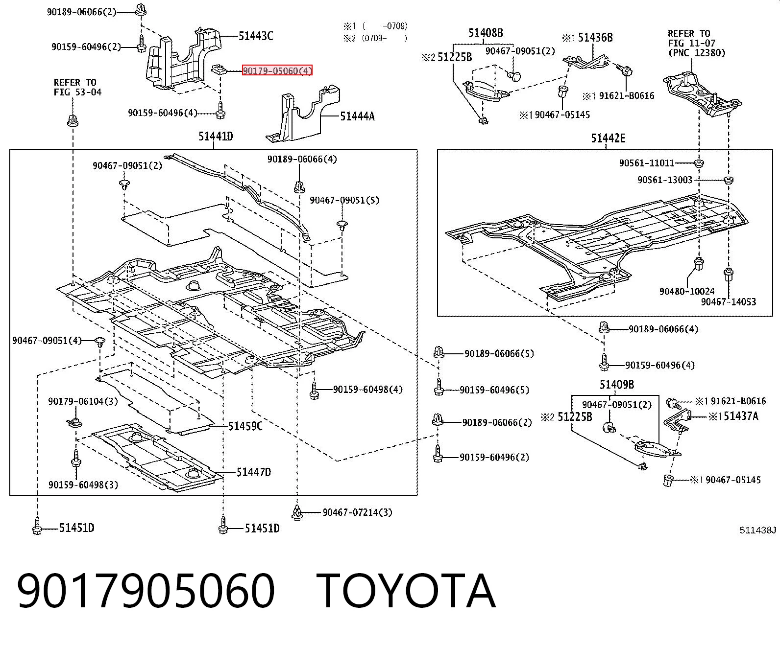 9017905060 Toyota Клипса крепления брызговика