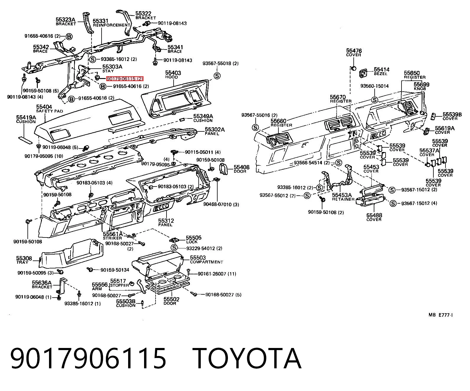 9017906115 Toyota