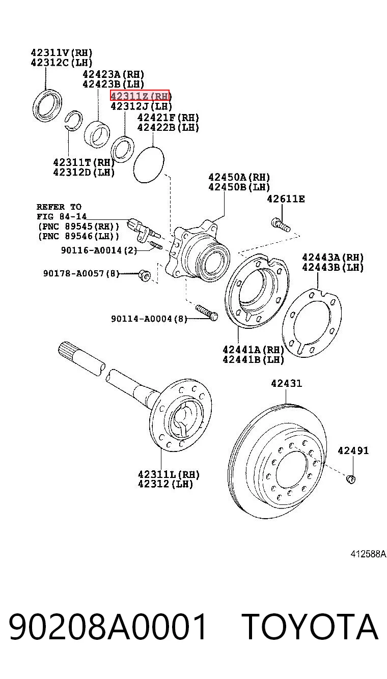 90208A0001 Toyota 