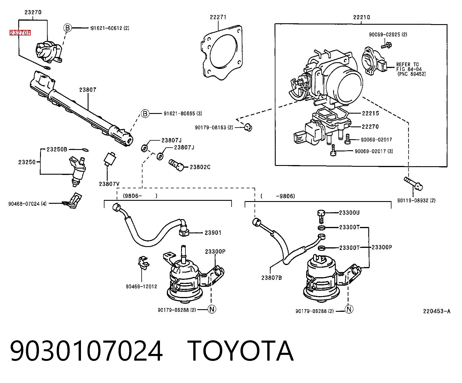 Кольцо форсунки инжектора посадочное на Lexus RX 300/330/350/400H U3