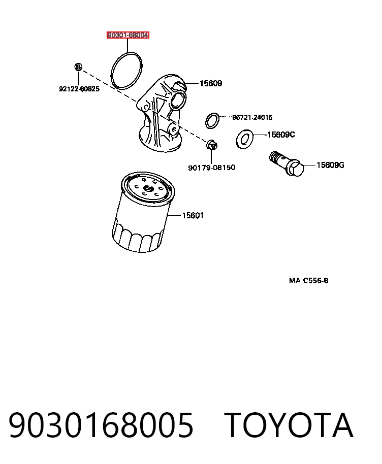 9030168005 Toyota Прокладка масляного фильтра