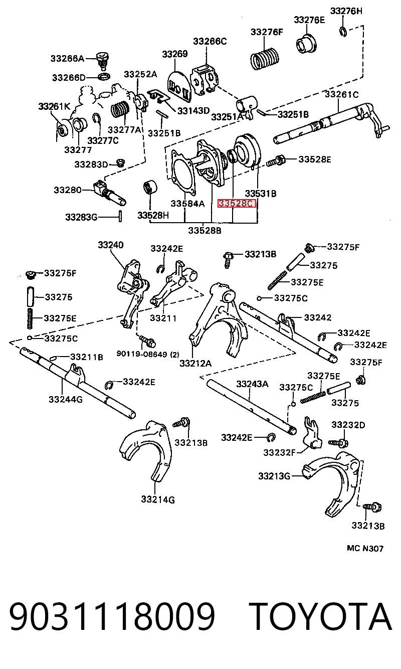 9031118013 Daihatsu Сальник штока переключения коробки передач