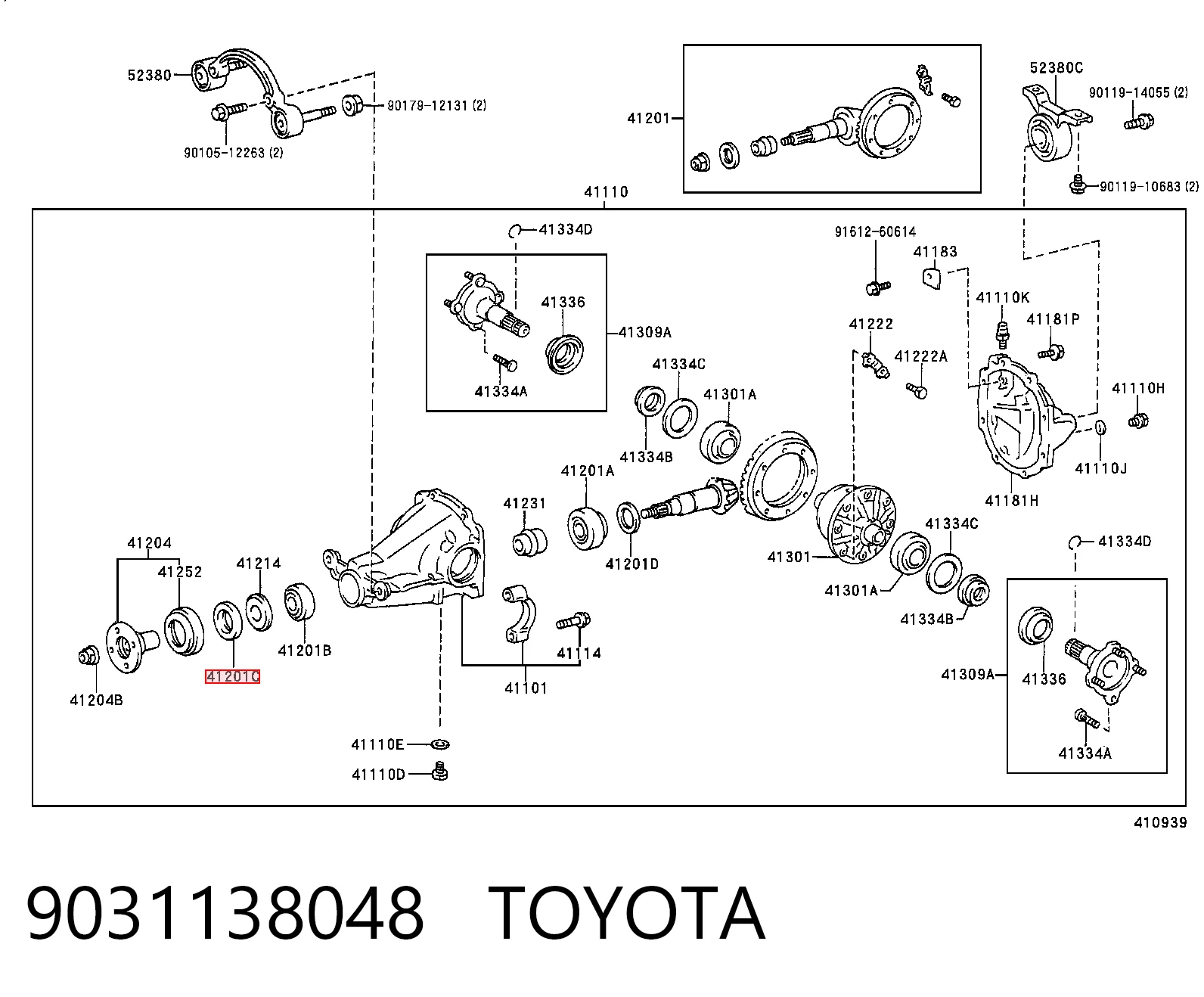 Сальник хвостовика редуктора заднего моста Lexus RX 300/330/350/400H внедорожник (U3) (2003 - 2008) цена, от 6.33 USD