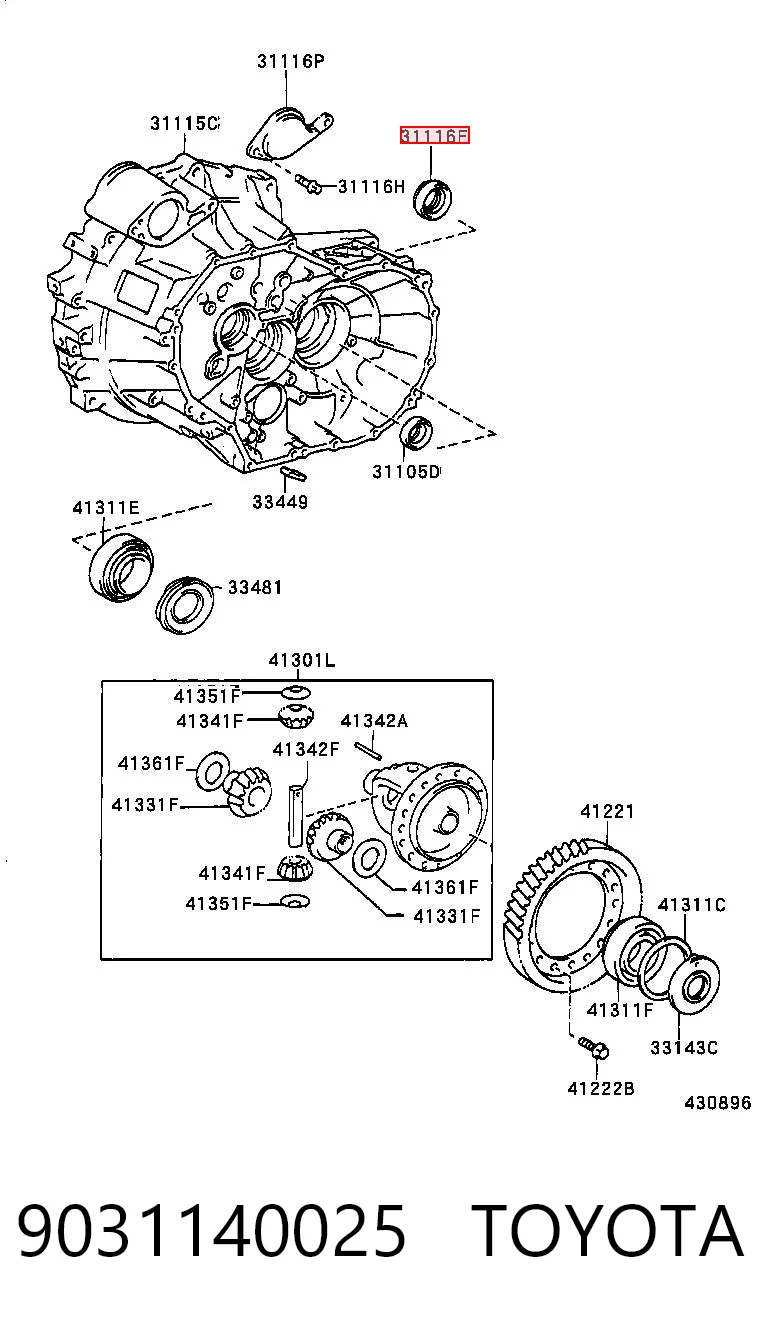 Сальник полуоси переднего моста правой Musashi T1412 цена, от 3.66 USD