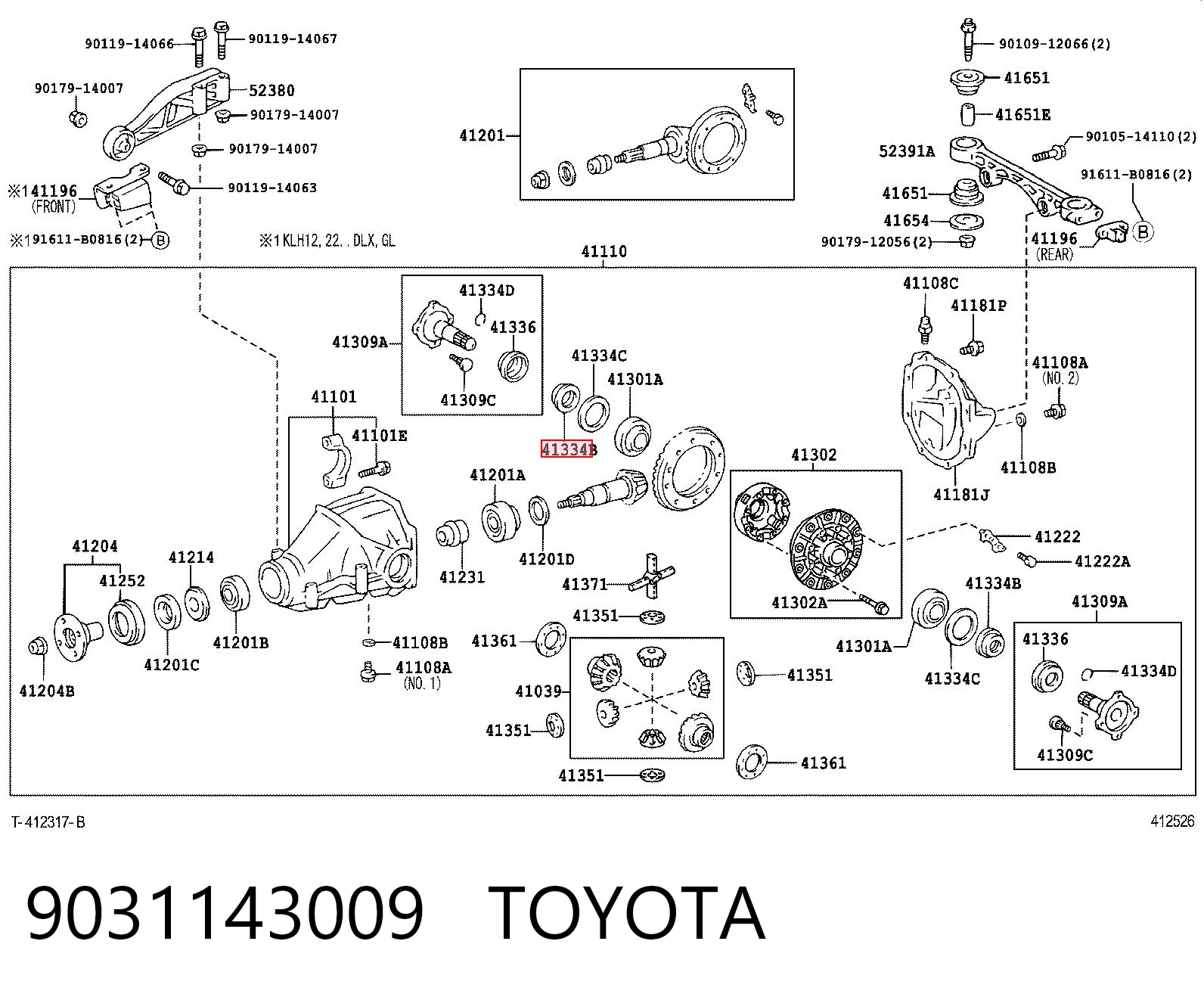 T1286 Musashi Сальник полуоси заднего моста