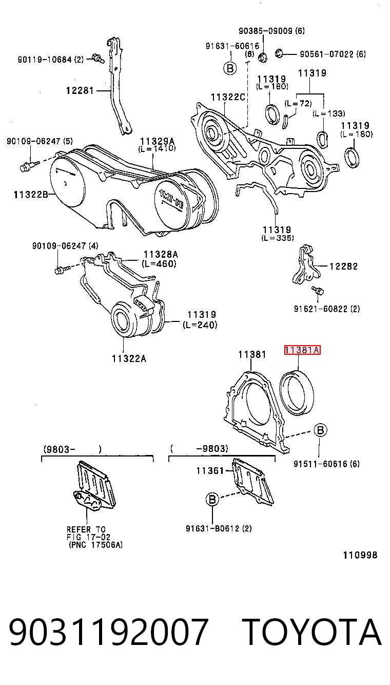 Сальник коленвала задний Lexus IS седан (E2) (2005 - 2013) цена, от 19.86 USD