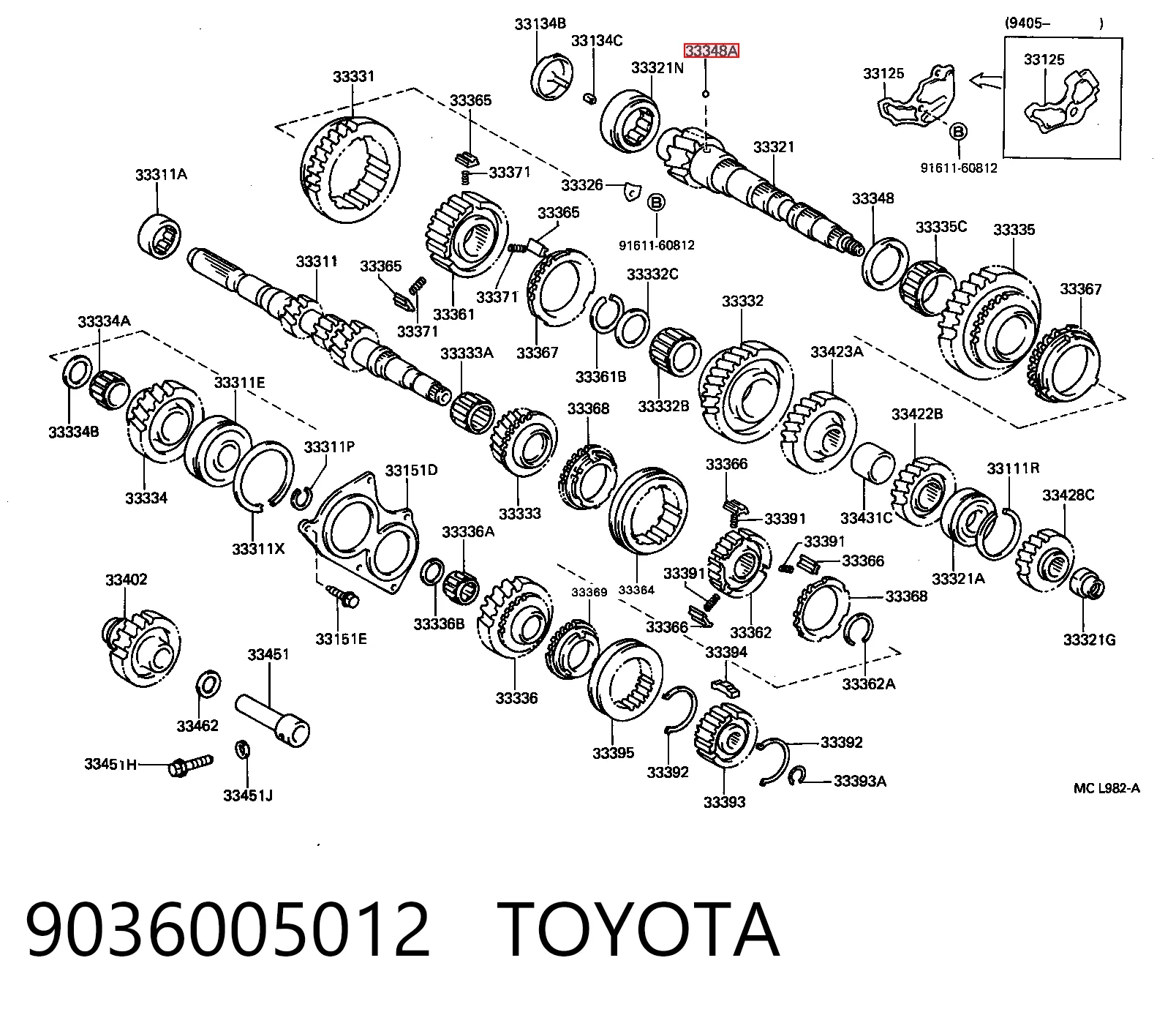 9036005012 Toyota
