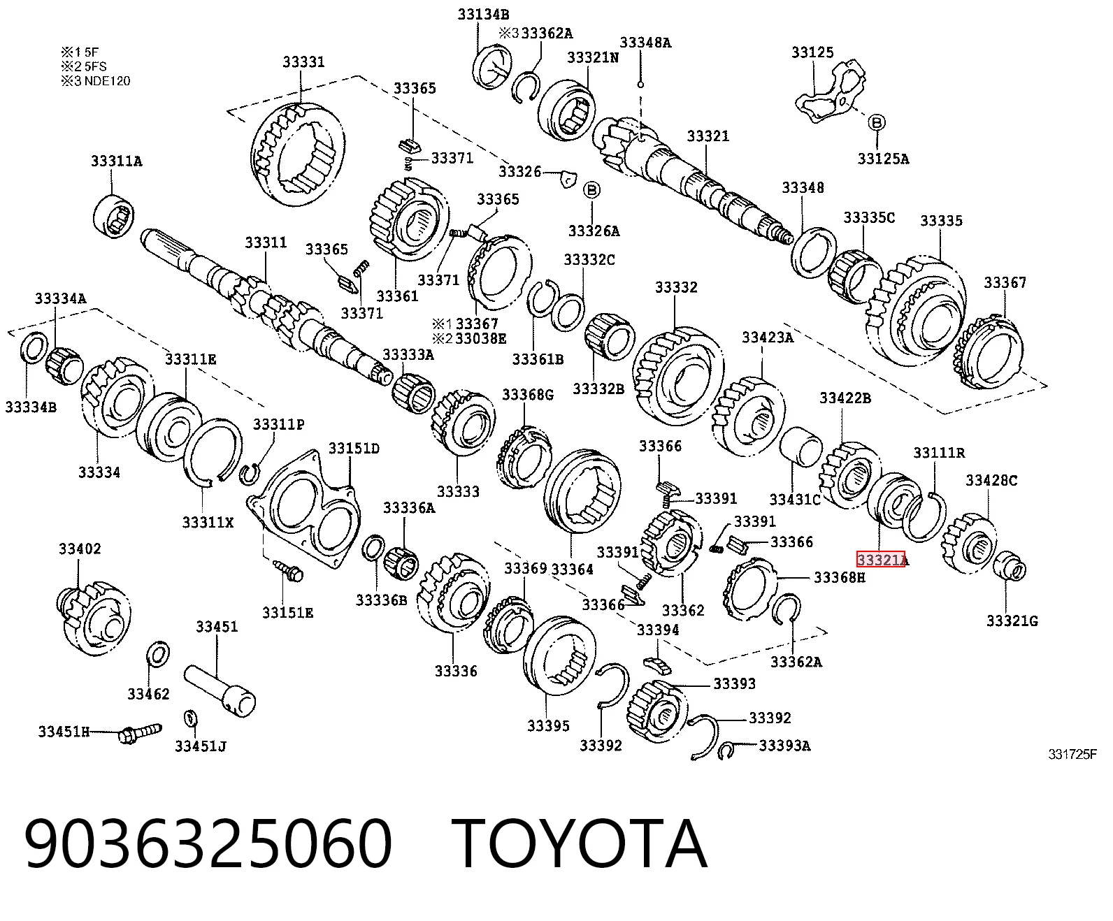 25TM21NXC3UR NSK Подшипник вторичного вала КПП