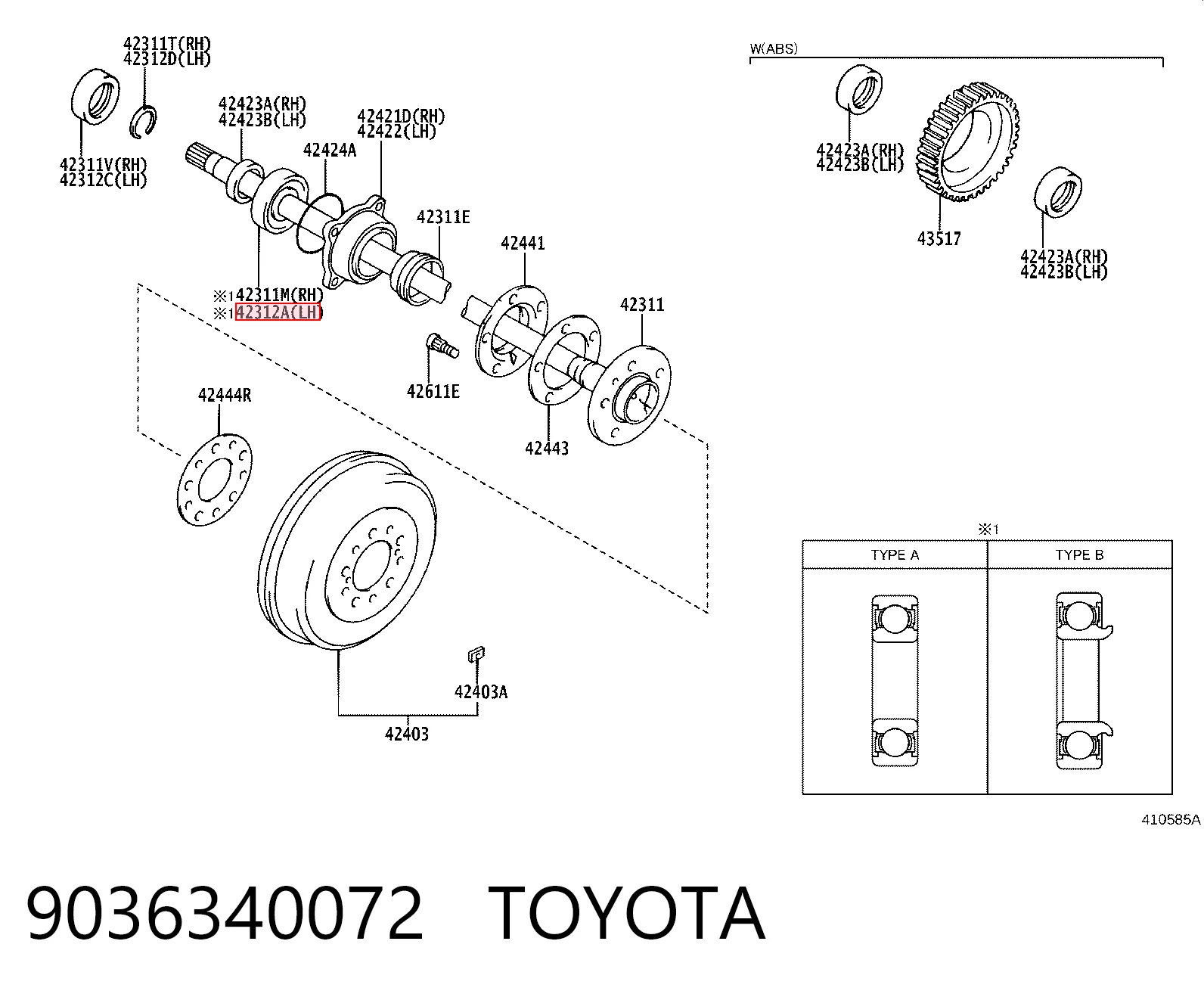 6308W12RSHR4C5 Koyo Подшипник полуоси заднего моста