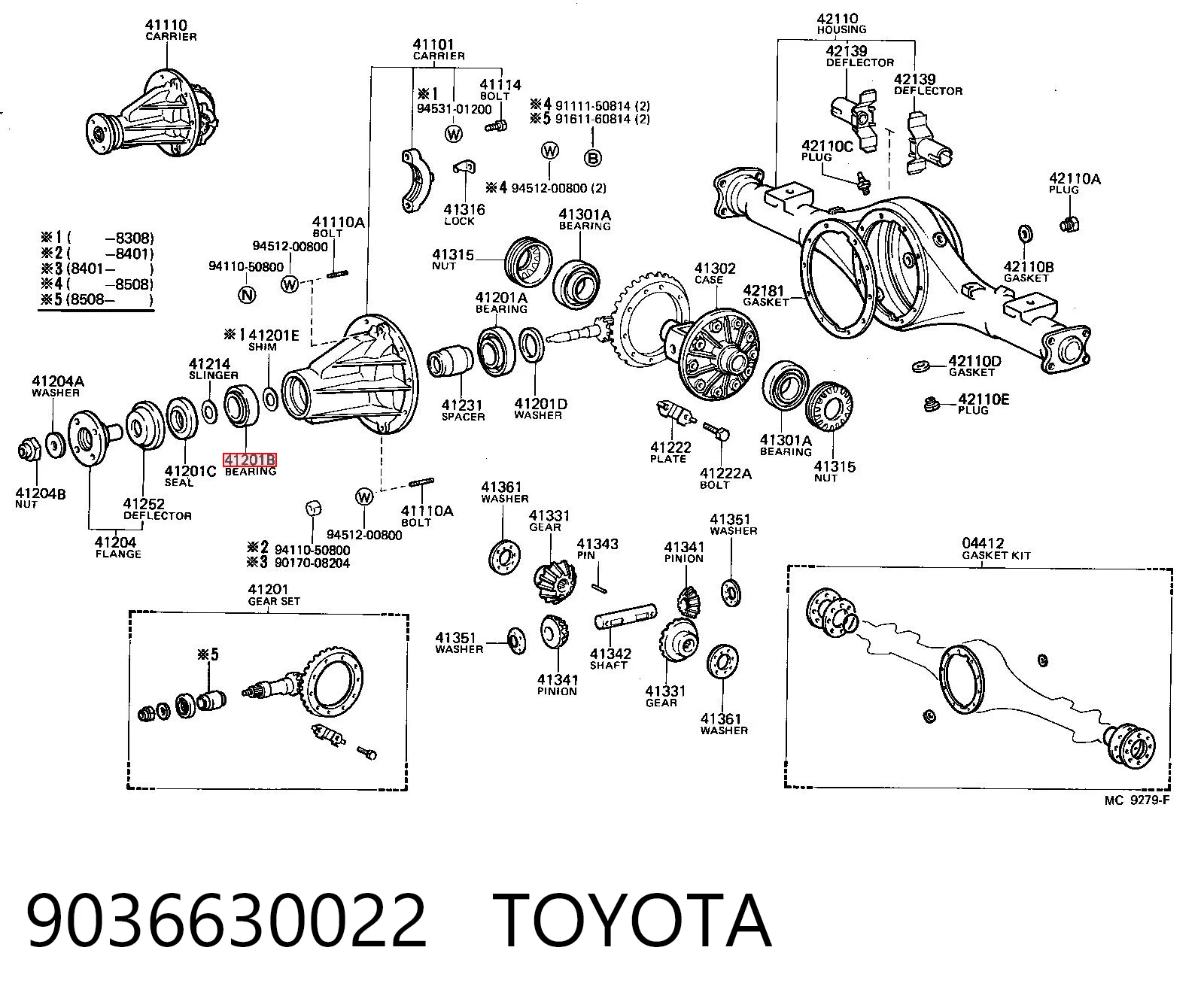 Подшипник промежуточного вала КПП 8944720990 Honda