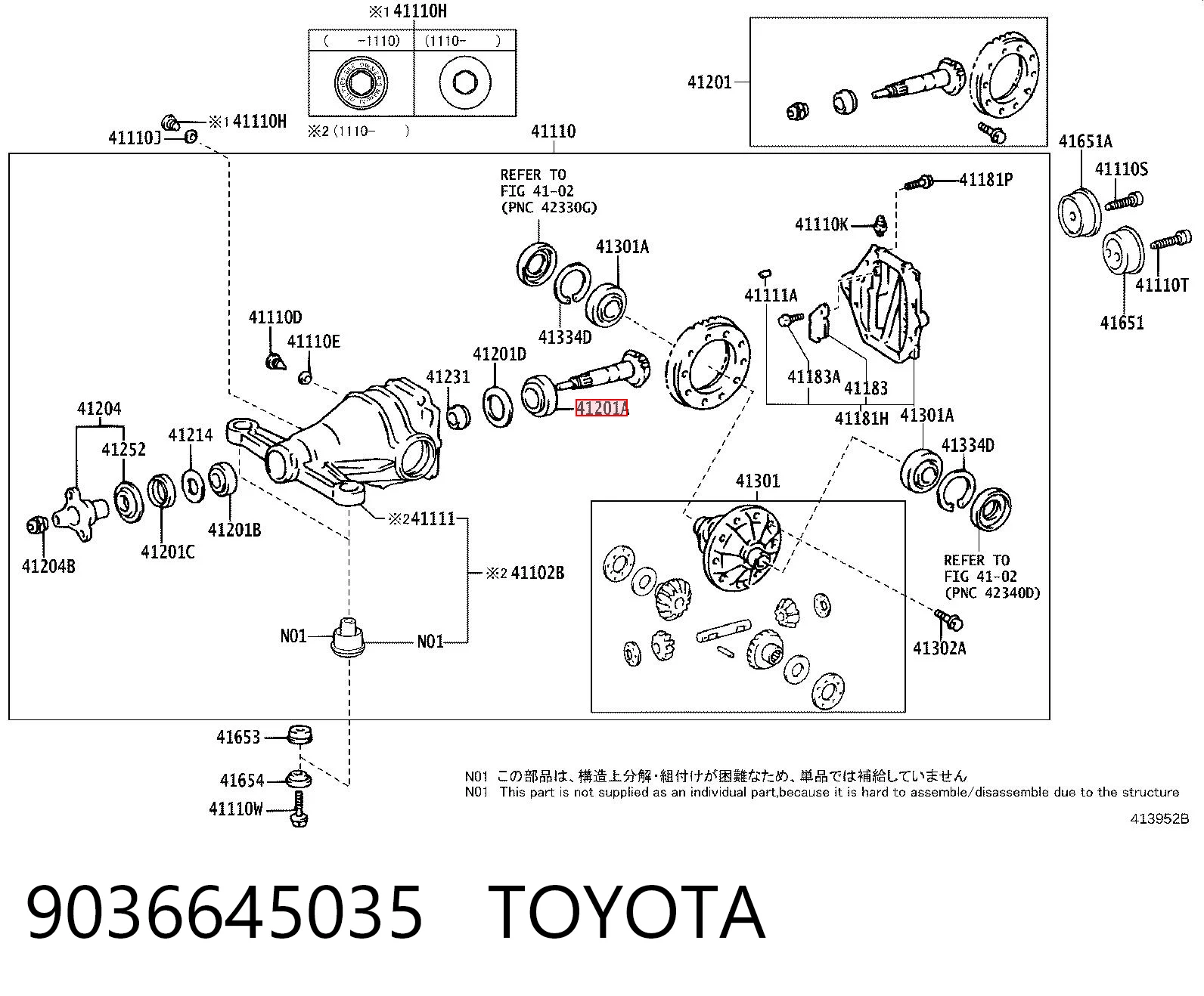 9036645035 Toyota