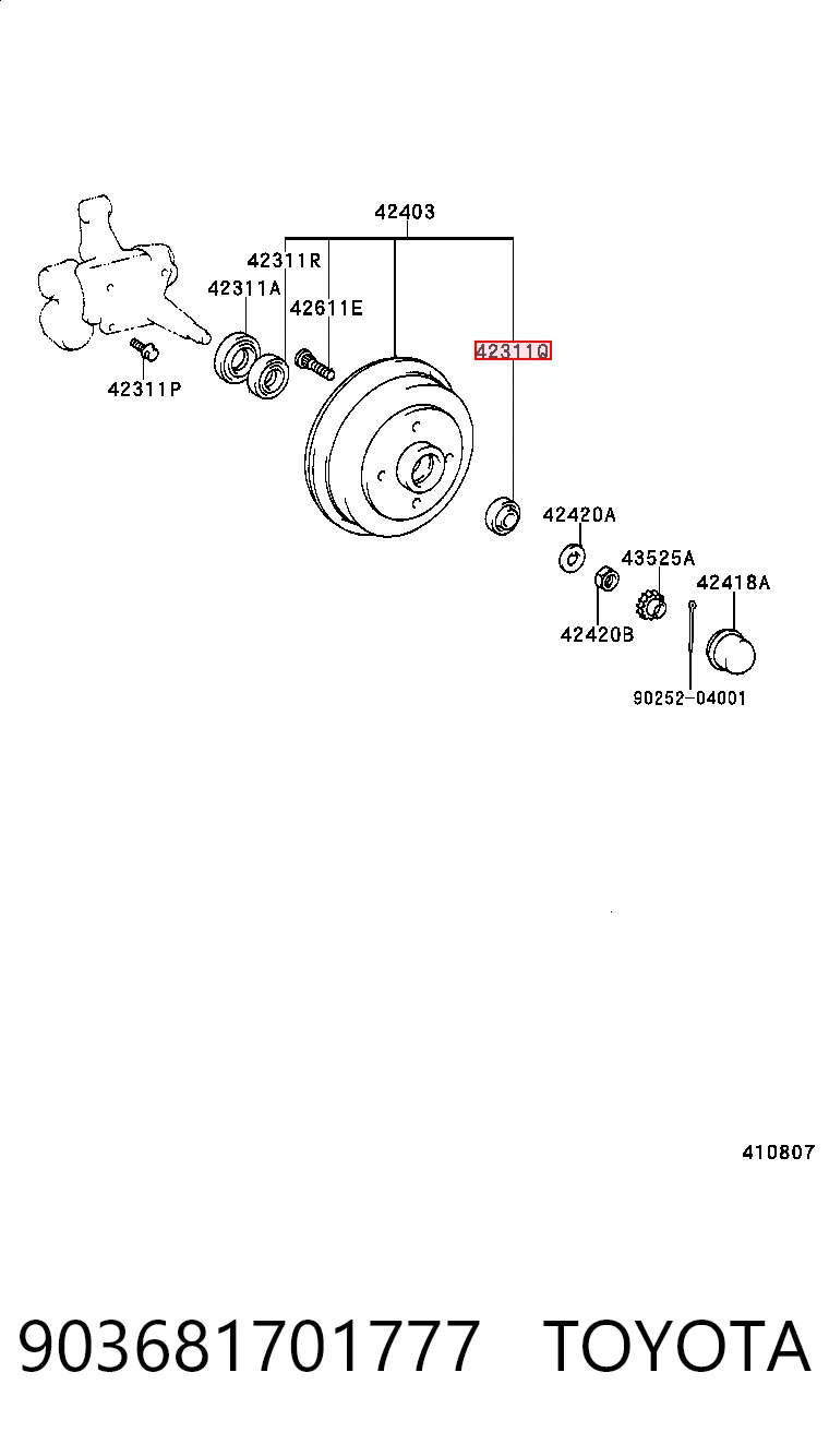 Купить LM11749R Koyo Подшипник ступицы задней наружный