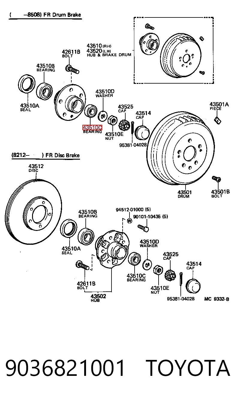Подшипник ступицы колеса MCB LM12649 цена, от 7.16 USD