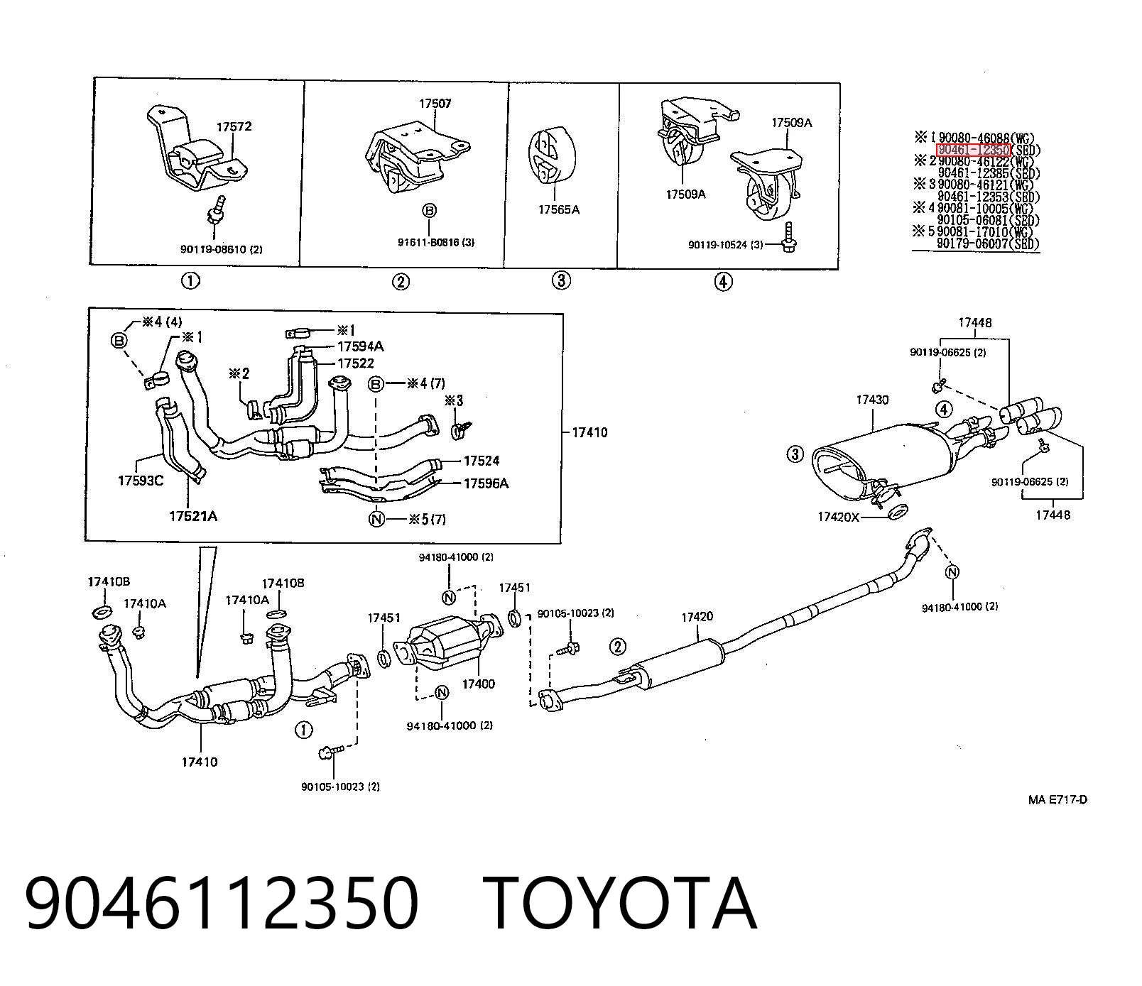 9046112350 Toyota