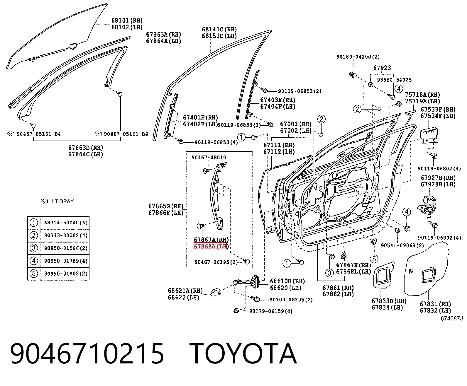9046710215 Toyota