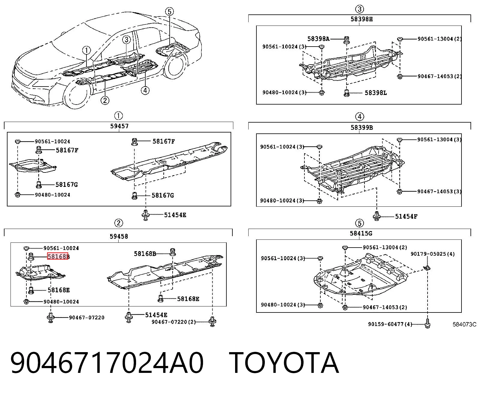 9046717024A0 Toyota 